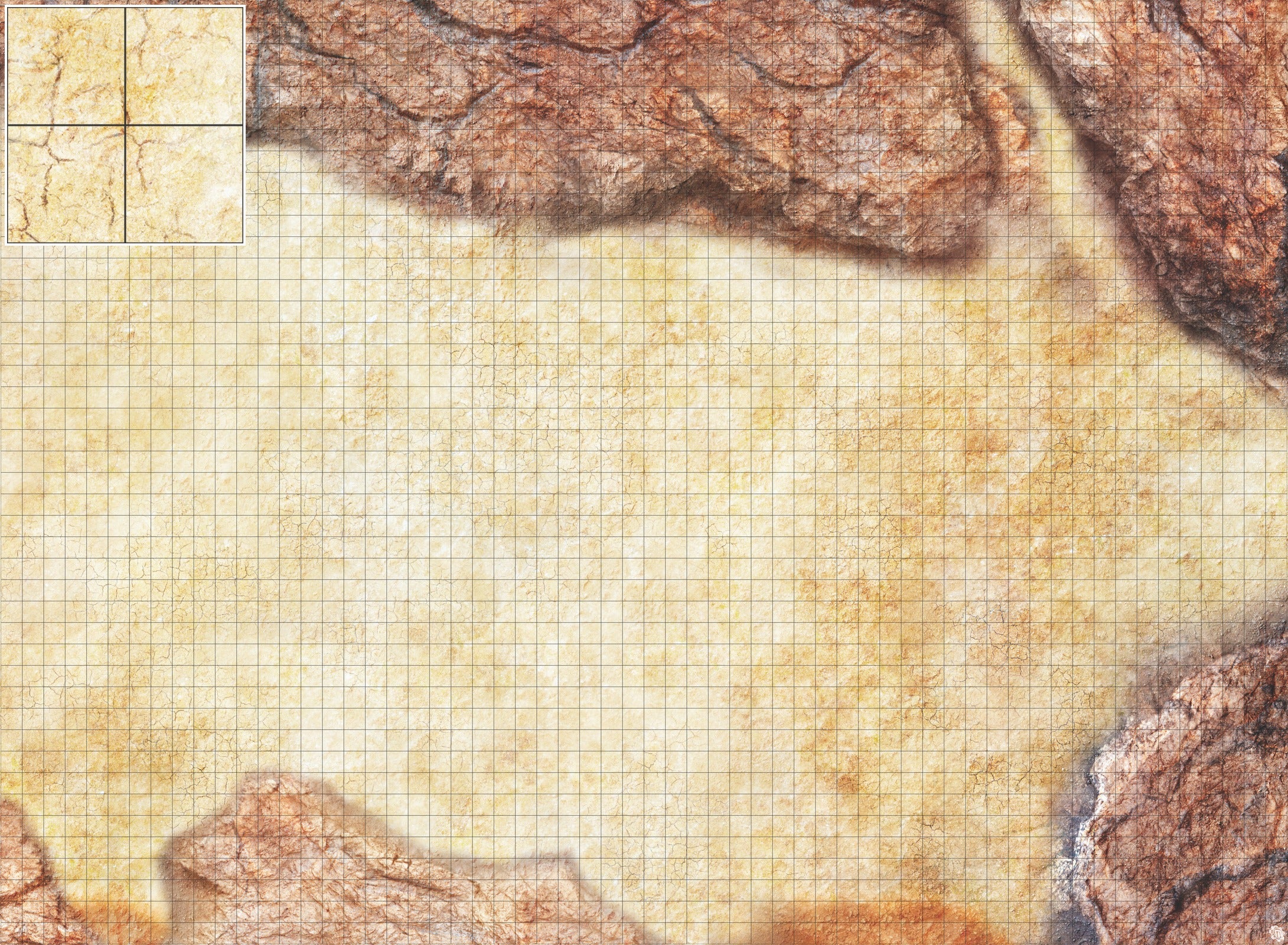 Mats by Mars: Desert Canyon Tabletop Wargaming Play Mat
