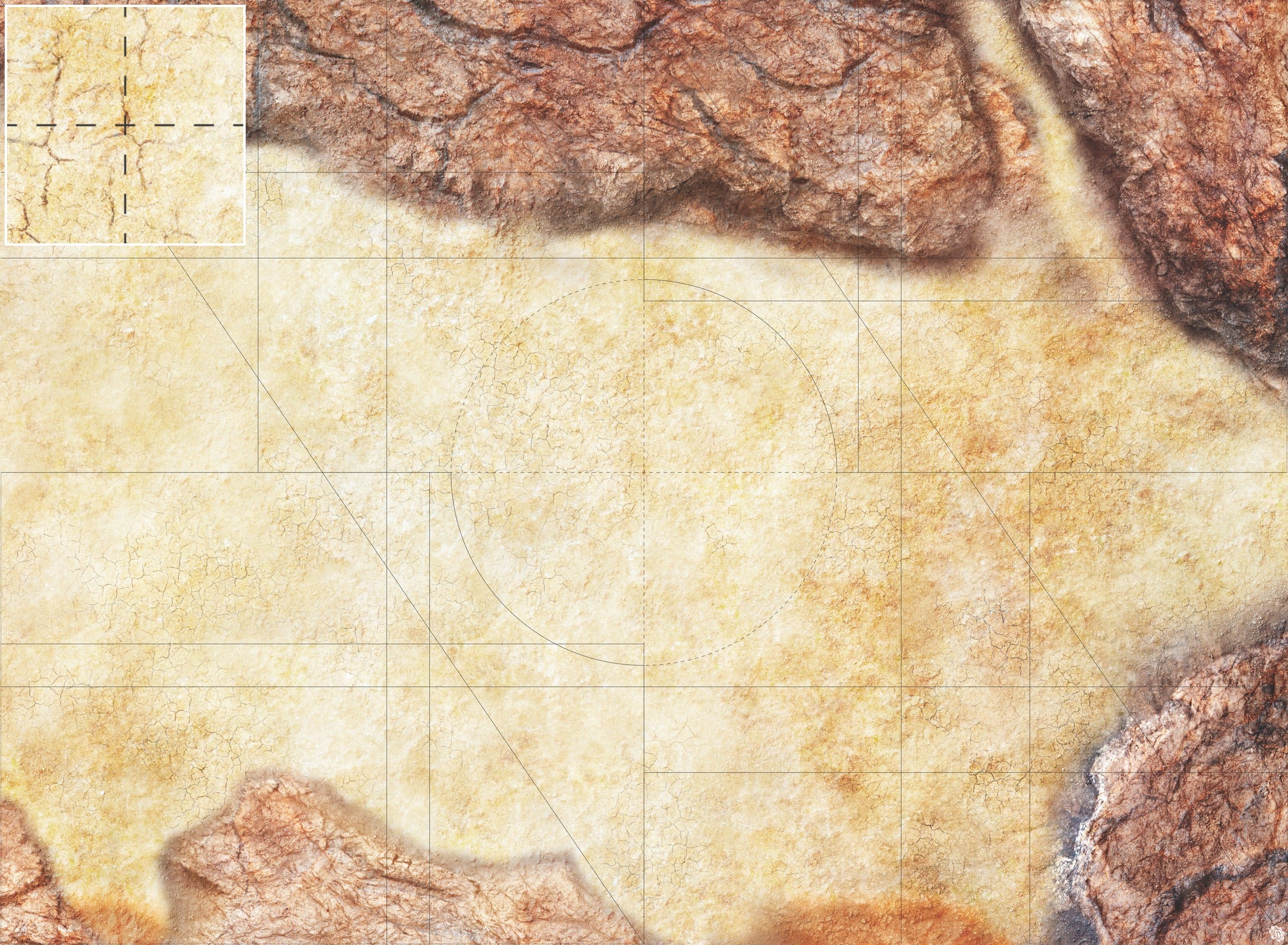 Mats by Mars: Desert Canyon Tabletop Wargaming Play Mat