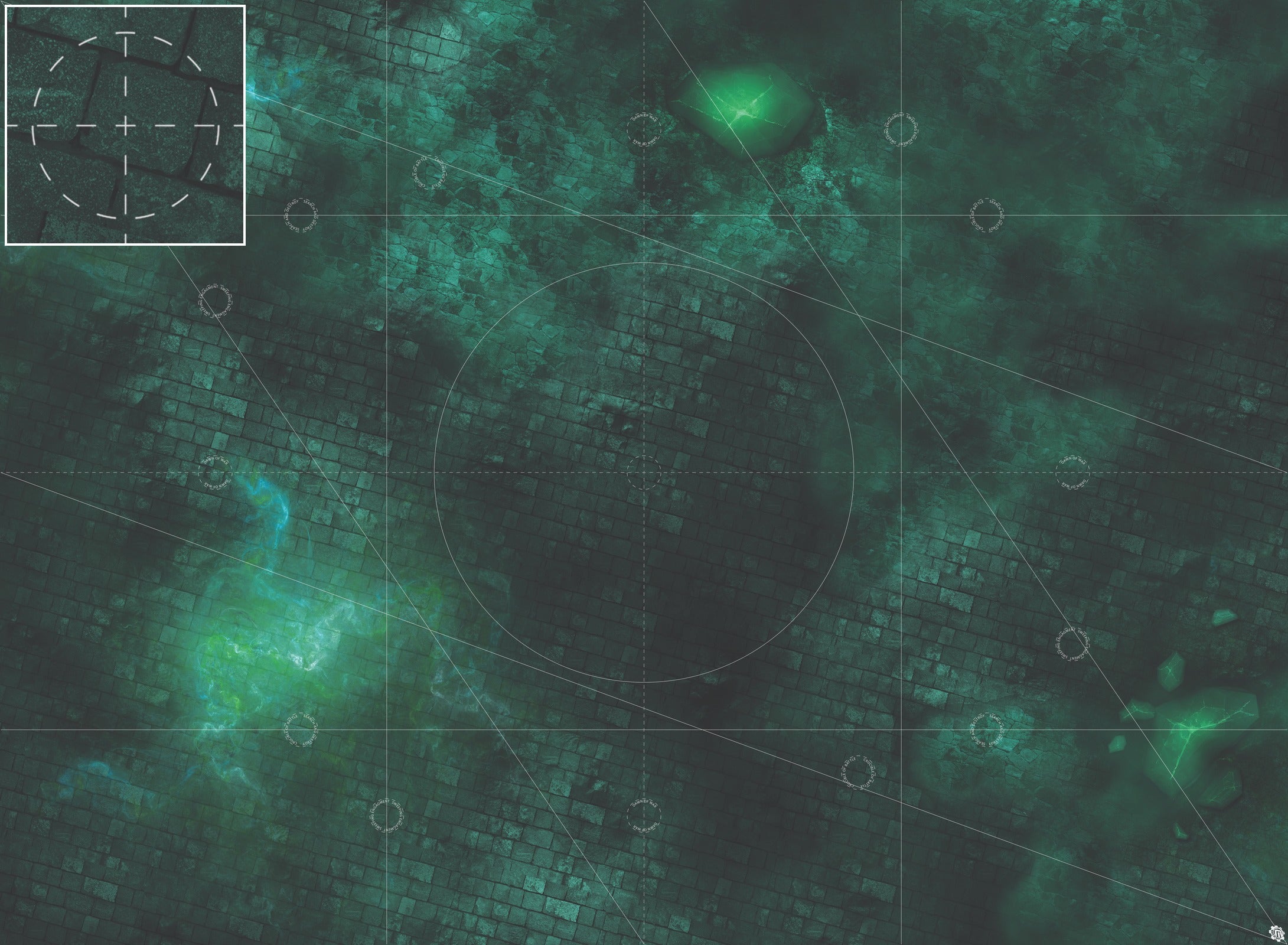 Mats by Mars: Noxious Sewer Tabletop Wargaming Play Mat