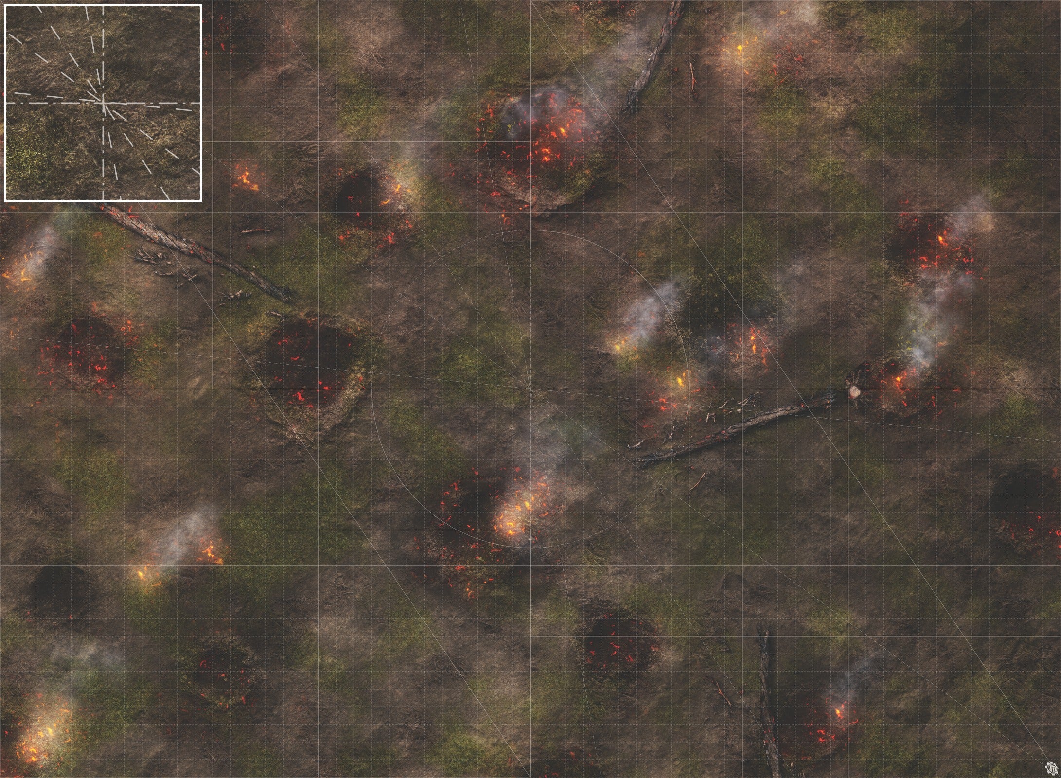 Mats by Mars: Mortar Combat Wargaming Play Mat