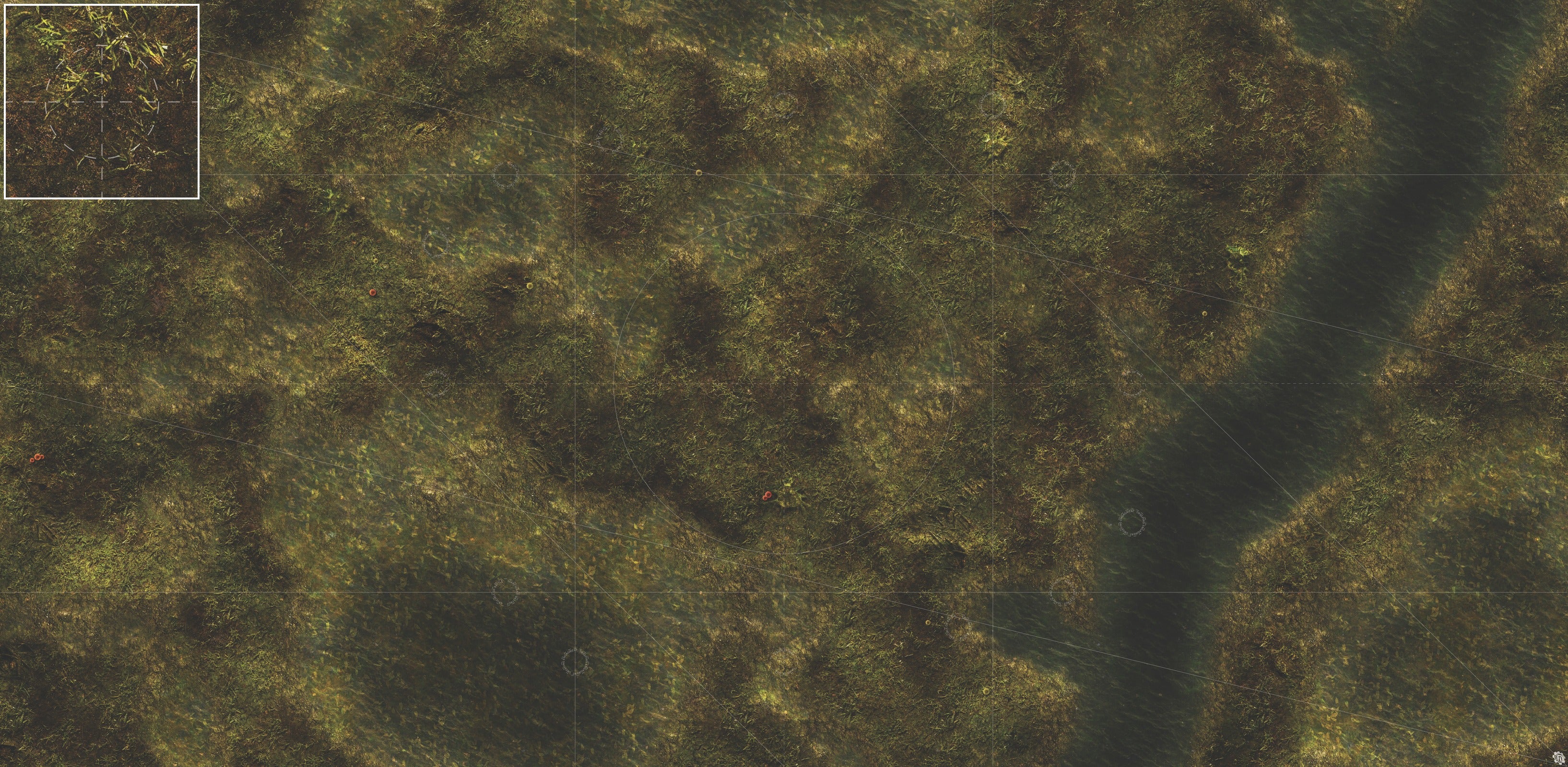 Mats by Mars: Swamplands Tabletop Wargaming Play Mat