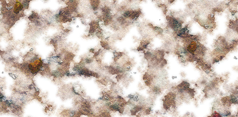 Mats by Mars: Snowy Tundra Tabletop Wargaming Play Mat