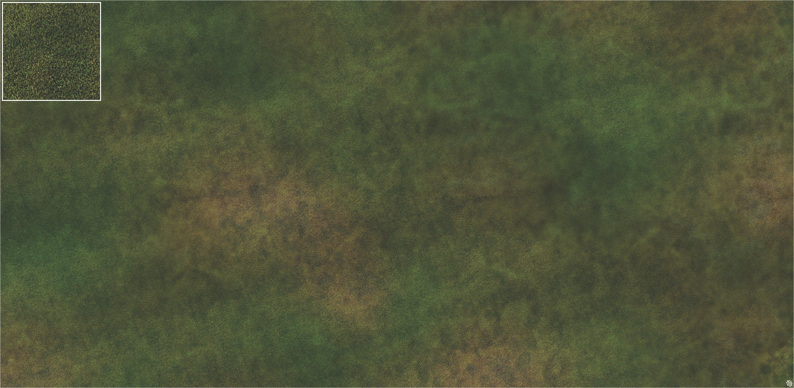 Mats by Mars: Green Meadow Tabletop Wargaming Play Mat