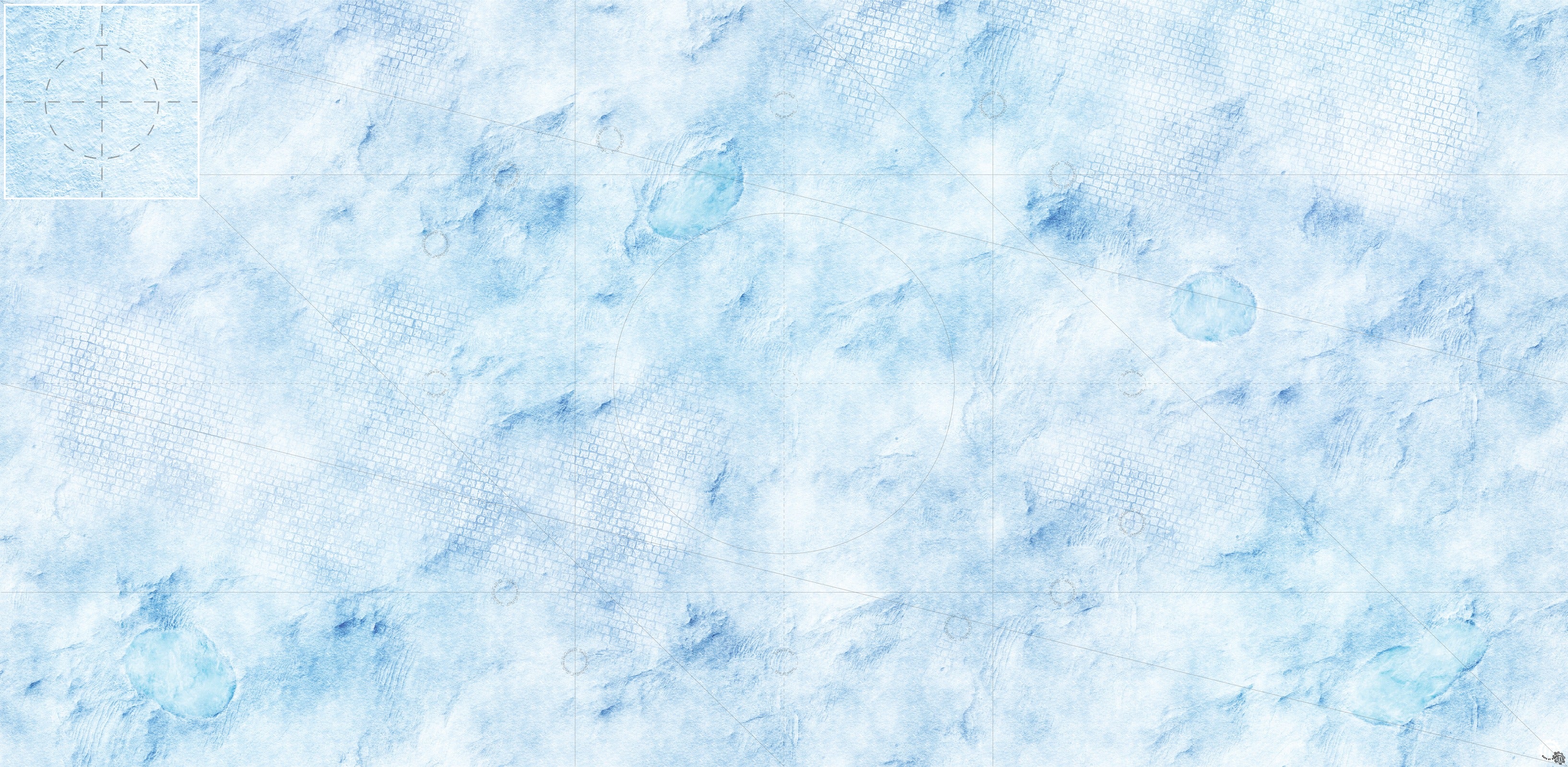 Mats by Mars: Frosty Cobbles Tabletop Wargaming Play Mat