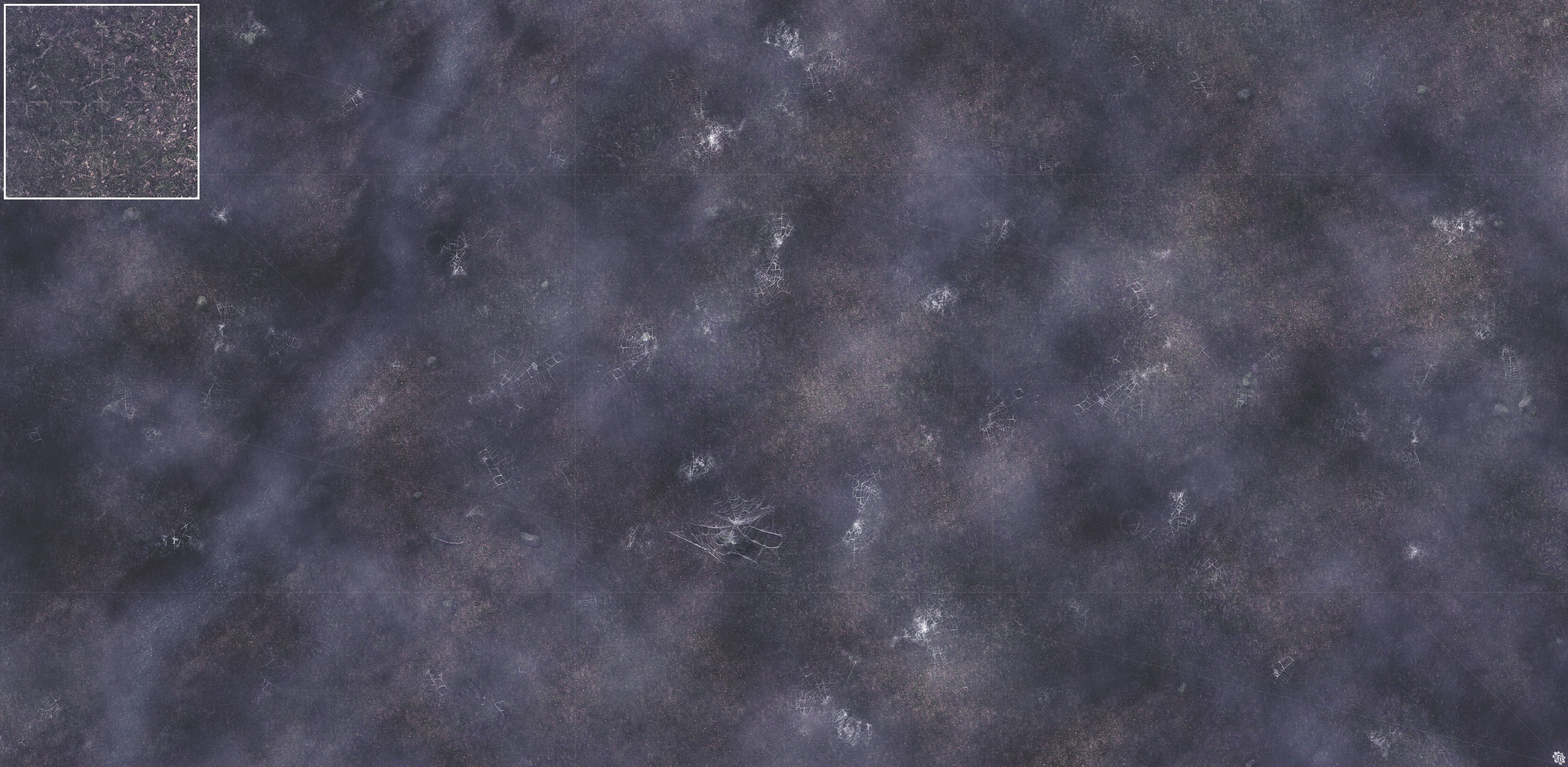 Mats by Mars: Moonlight Cobwebs Tabletop Wargaming Play Mat