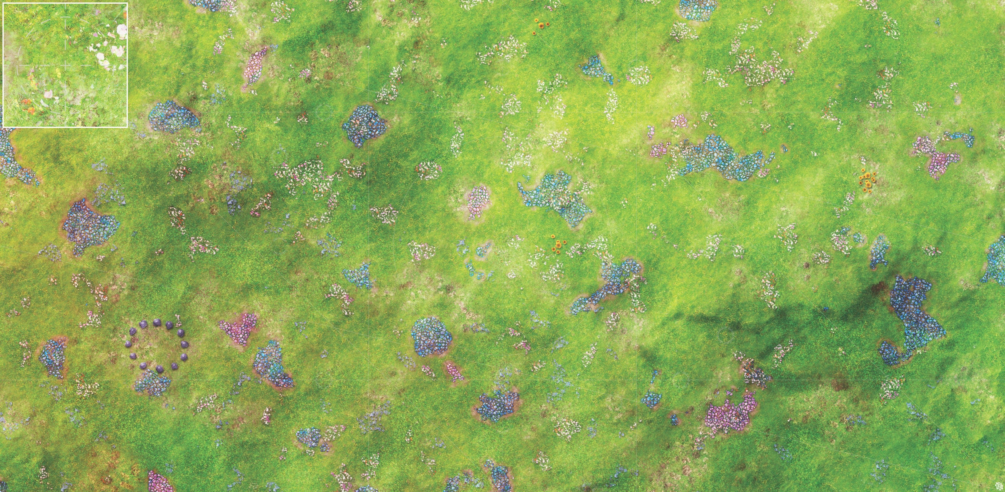 Mats by Mars: Faewild Fields Tabletop Wargaming Play Mat