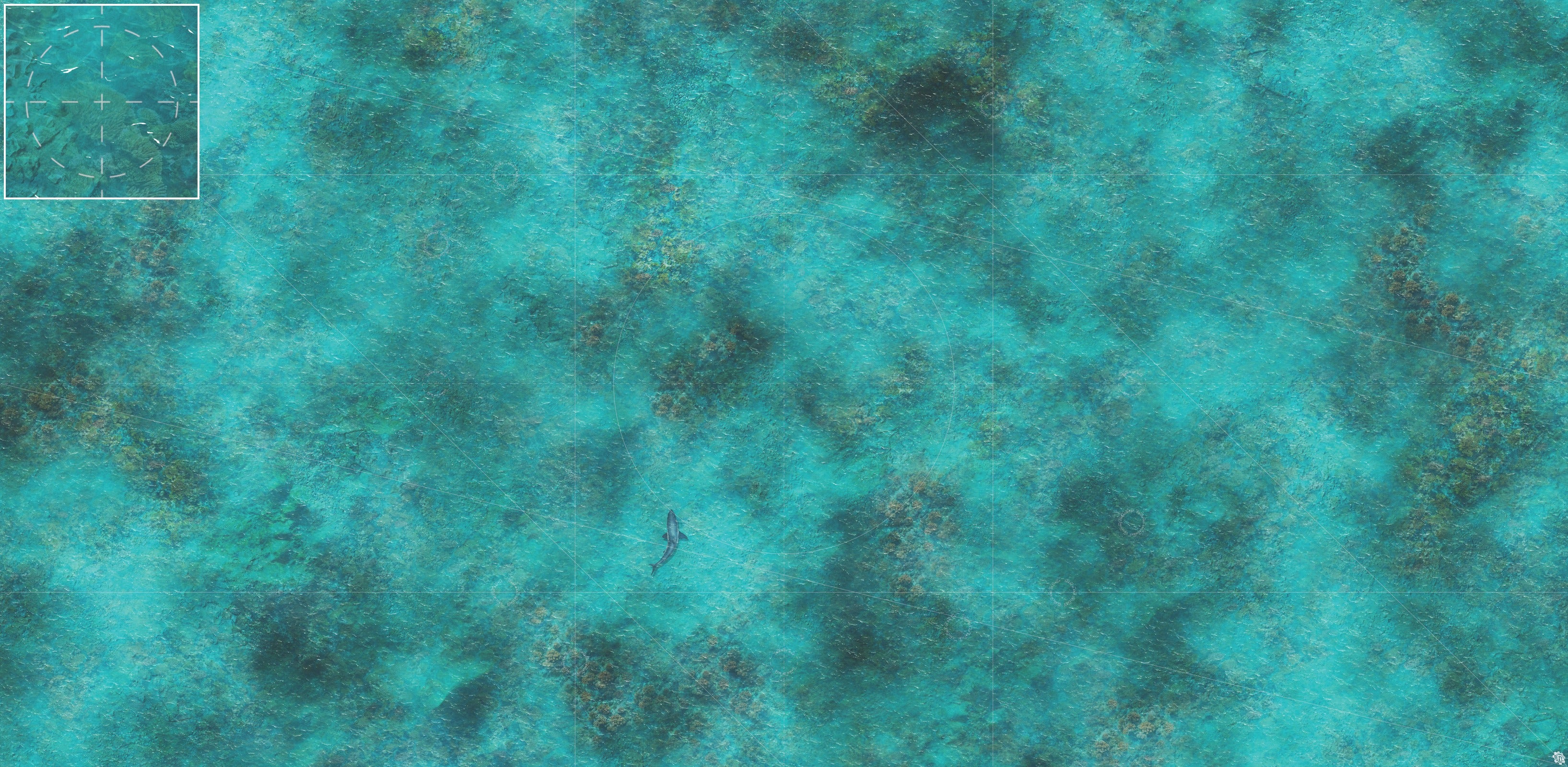 Mats by Mars: Coral Cove Tabletop Wargaming Play Mat