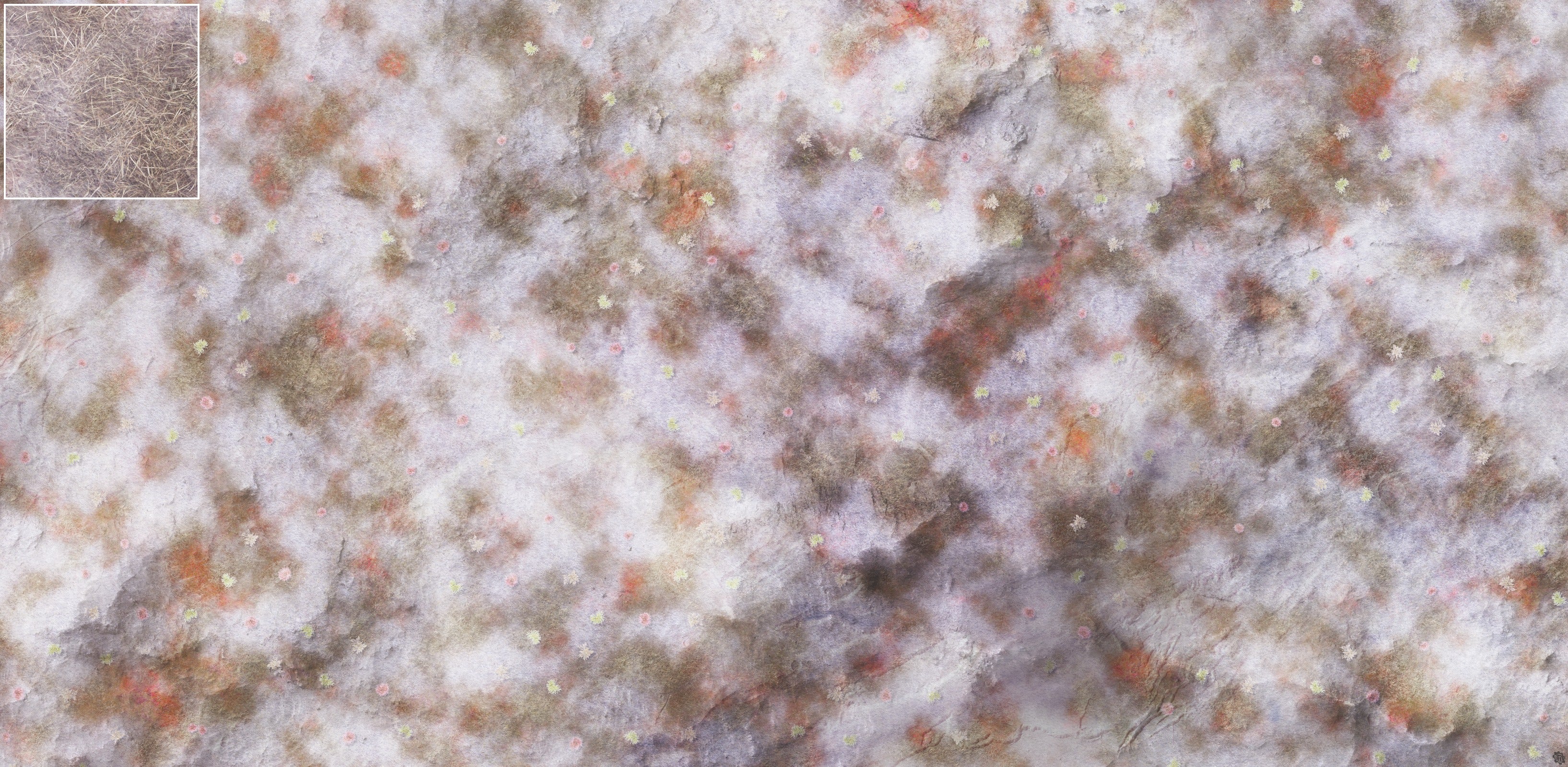 Mats by Mars: Hinterland Snow Tabletop Wargaming Play Mat