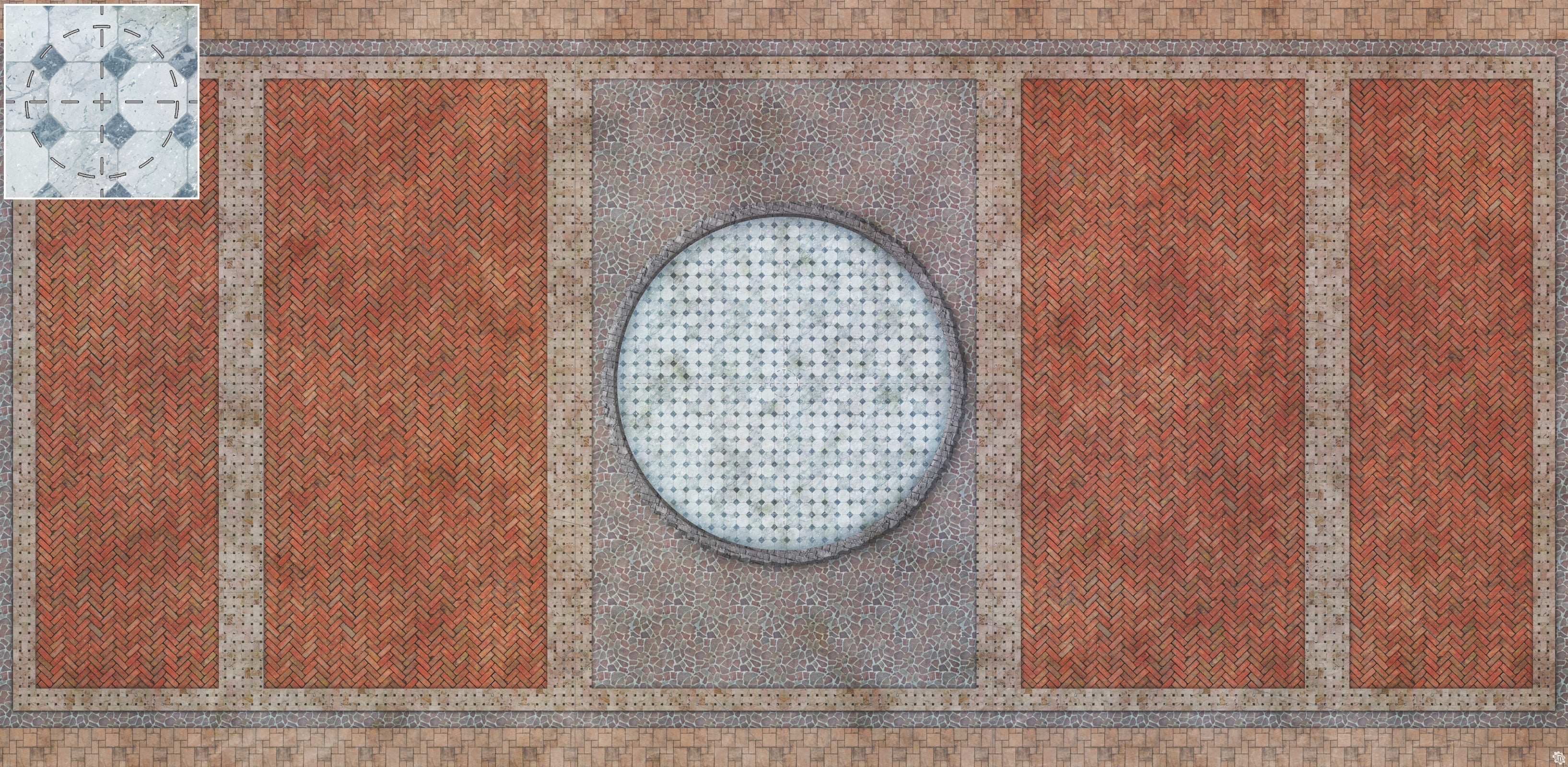Mats by Mars: Piazza Tabletop Wargaming Play Mat