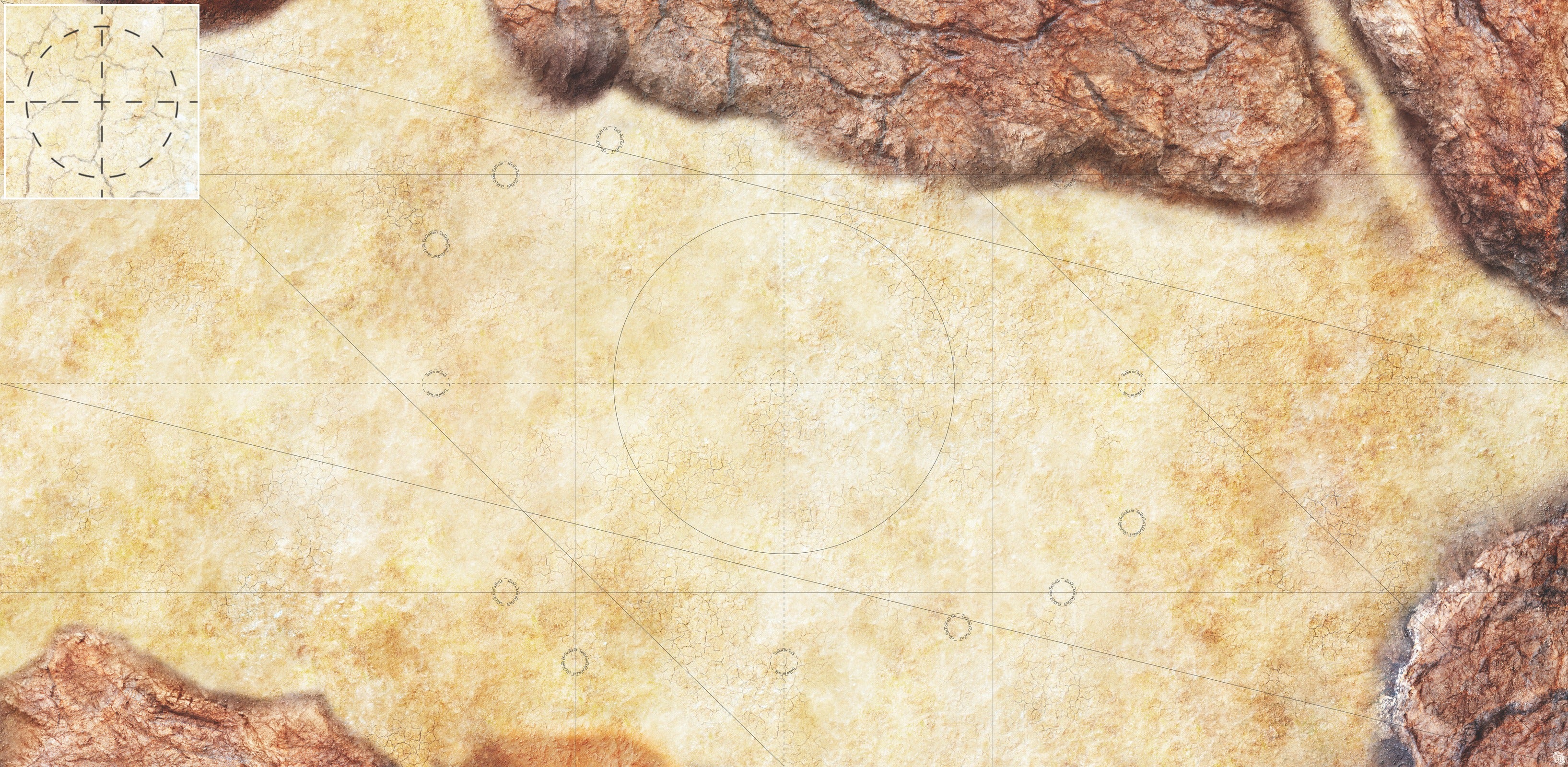 Mats by Mars: Desert Canyon Tabletop Wargaming Play Mat