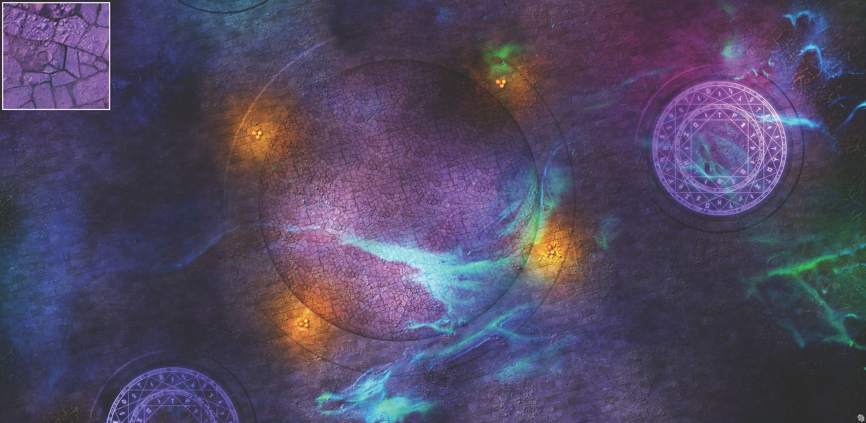 Mats by Mars: Witchlight Warding Wargaming Play Mat