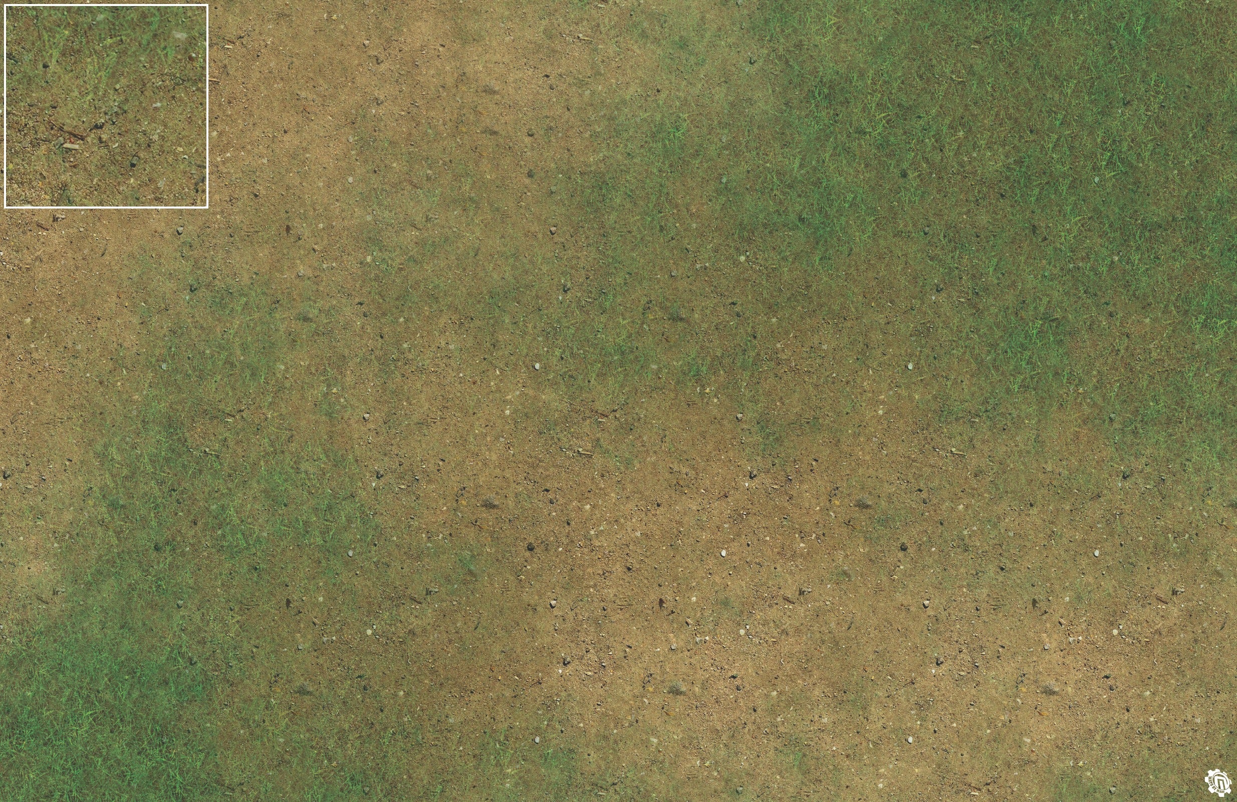 Mats by Mars: Grassy Spring Tabletop Wargaming Play Mat