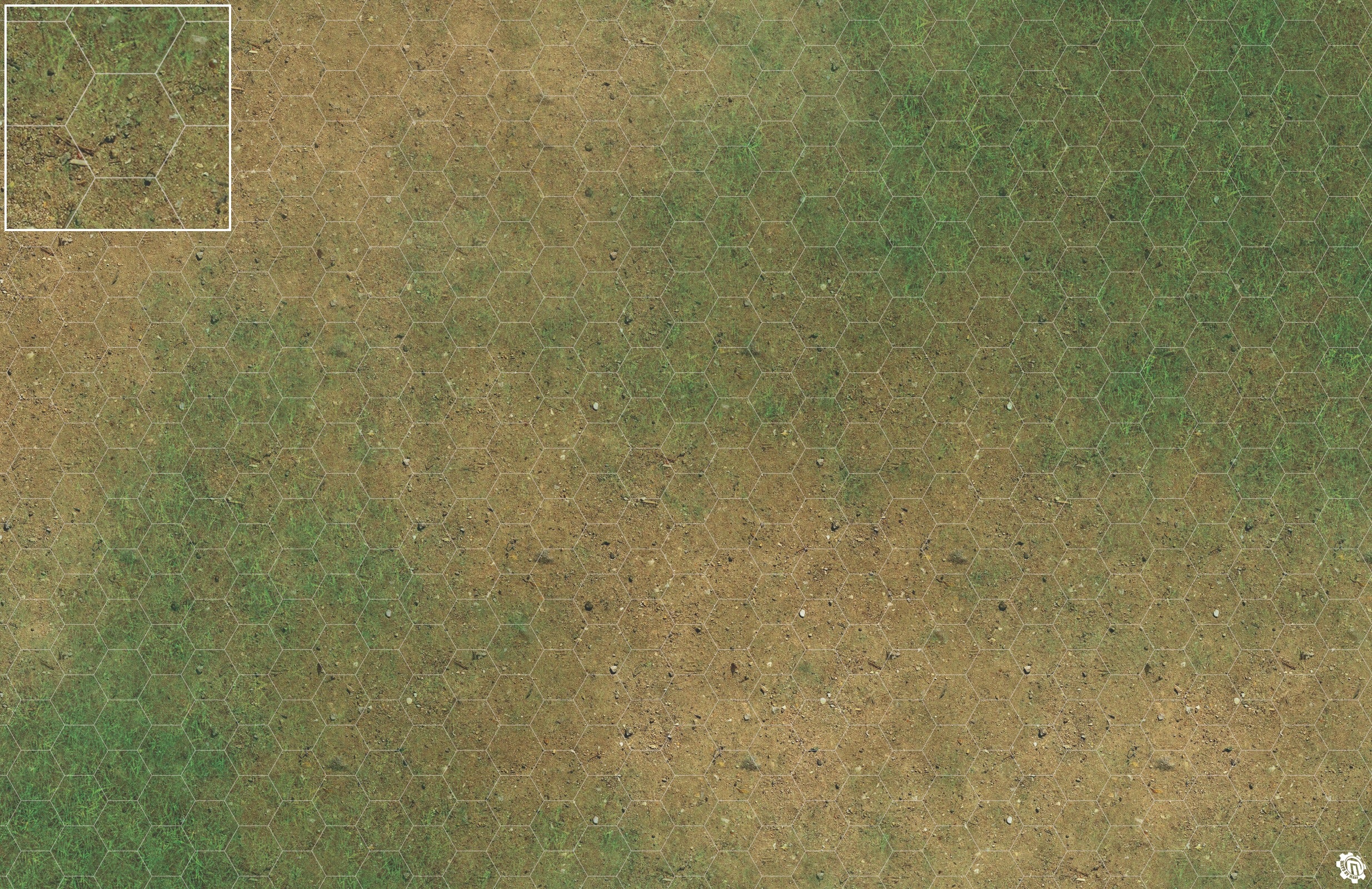 Mats by Mars: Grassy Spring Tabletop Wargaming Play Mat