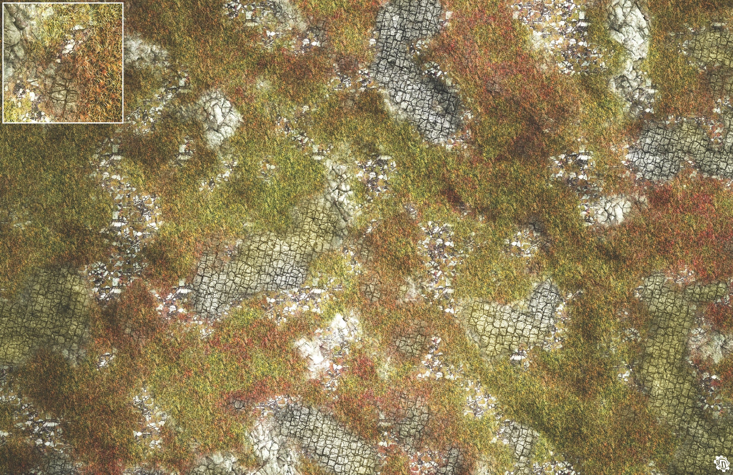 Mats by Mars: Abandoned City Tabletop Wargaming Play Mat