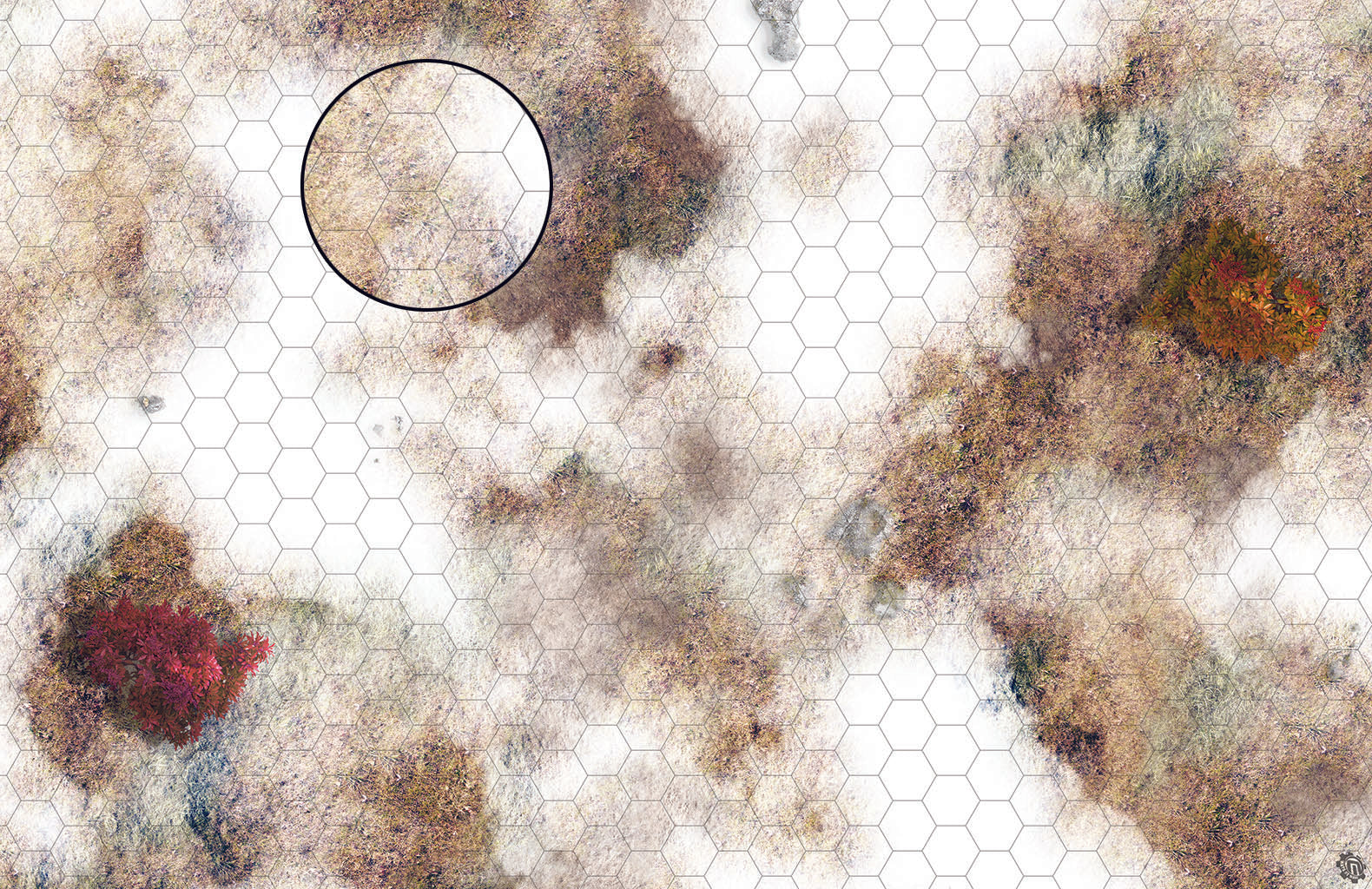 Mats by Mars: Snowy Tundra Tabletop Wargaming Play Mat