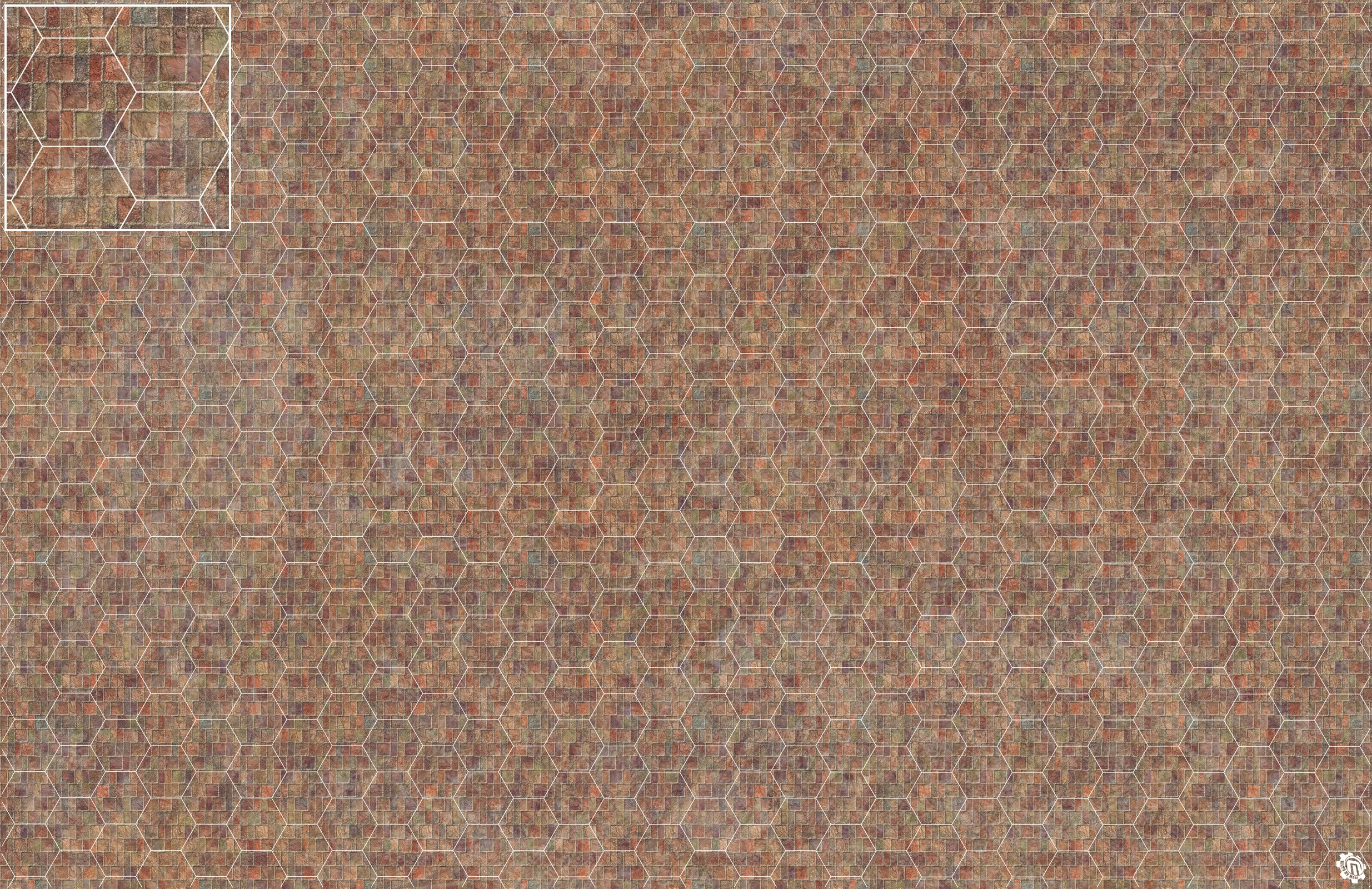 Mats by Mars: Sett in Stone (Red) Tabletop Wargaming Play Mat