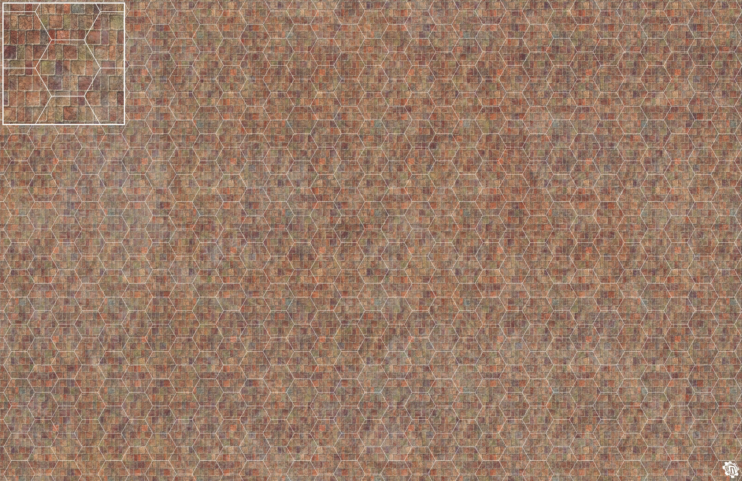 Mats by Mars: Sett in Stone (Red) Tabletop Wargaming Play Mat