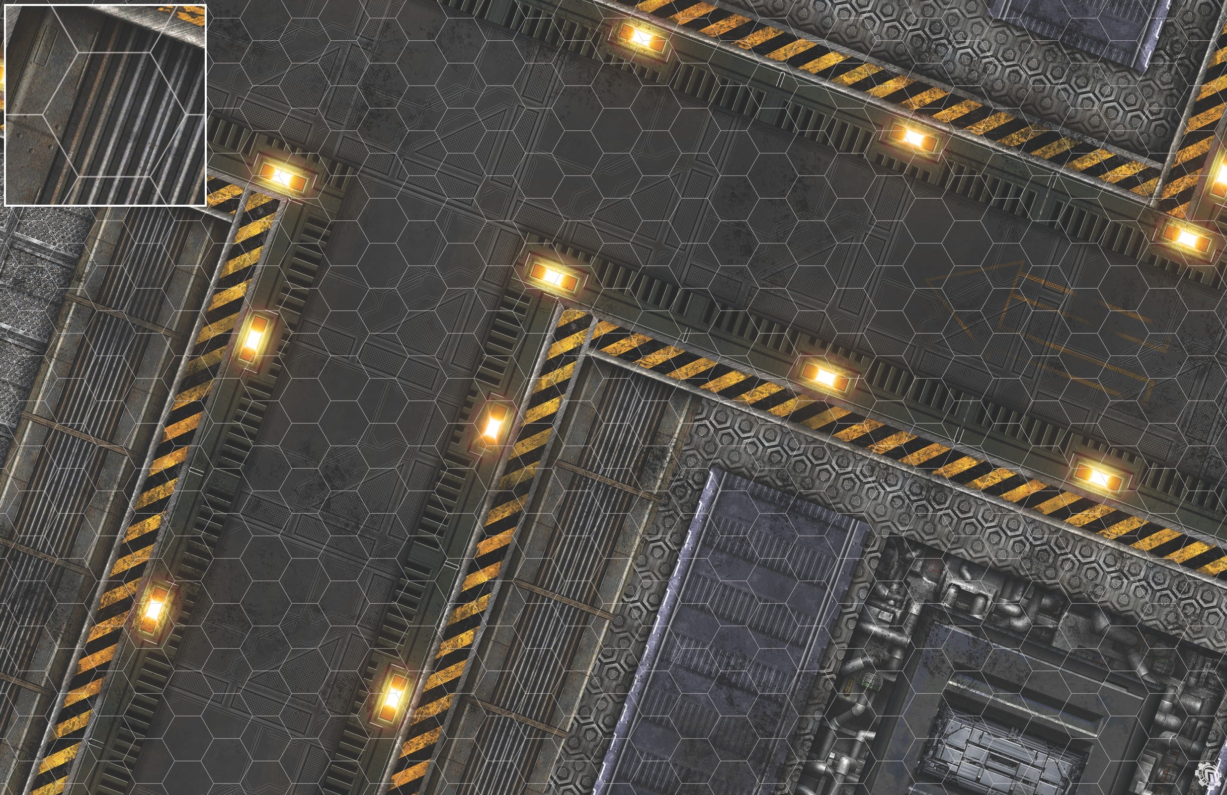 Mats by Mars: Factory Floor Tabletop Wargaming Play Mat