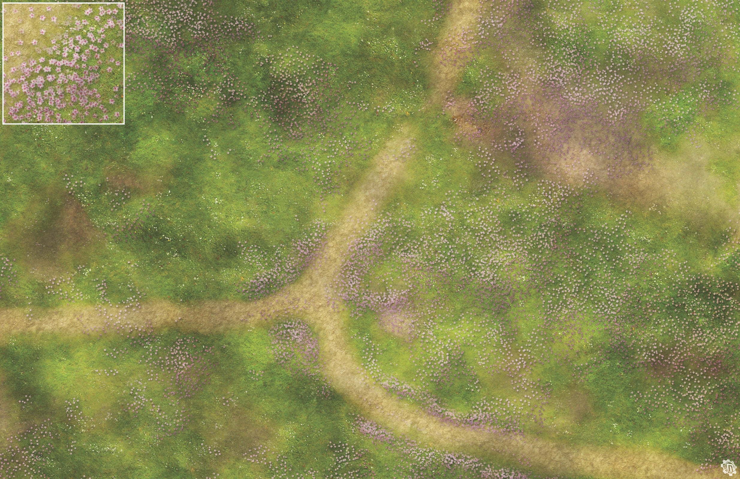 Mats by Mars: Cherry Blossom Crossroads Tabletop Wargaming Play Mat