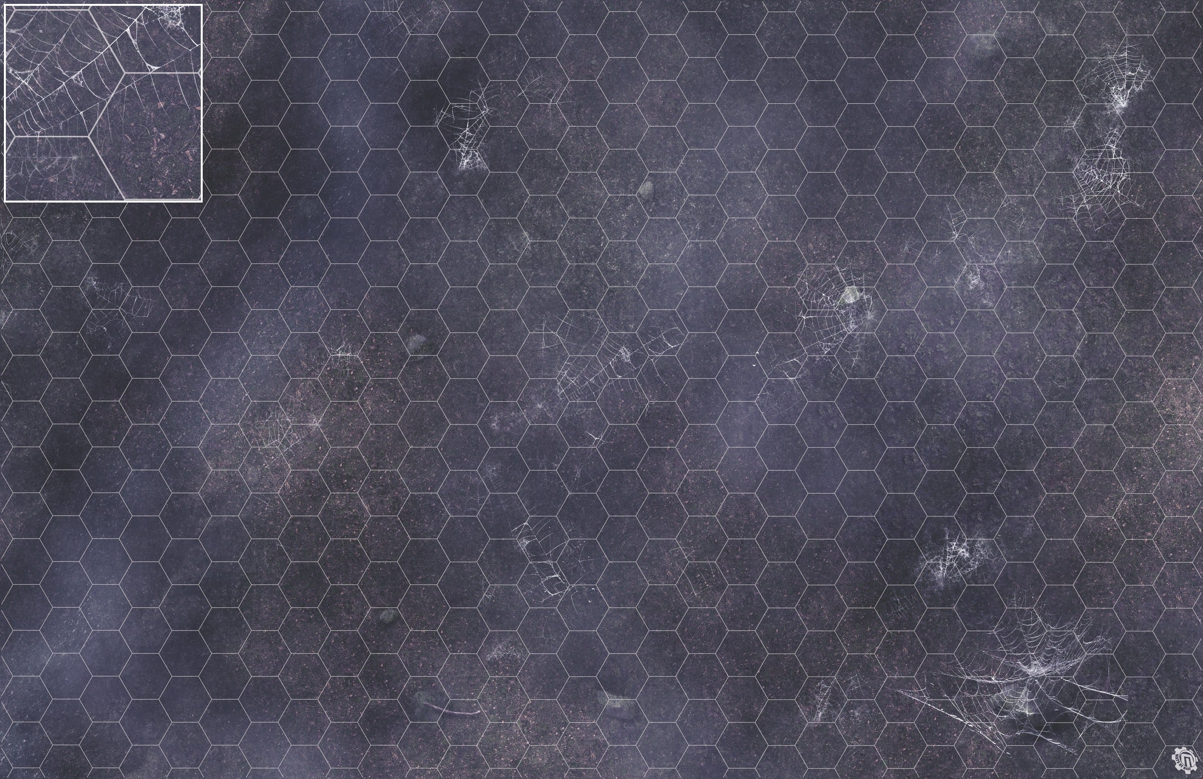 Mats by Mars: Moonlight Cobwebs Tabletop Wargaming Play Mat