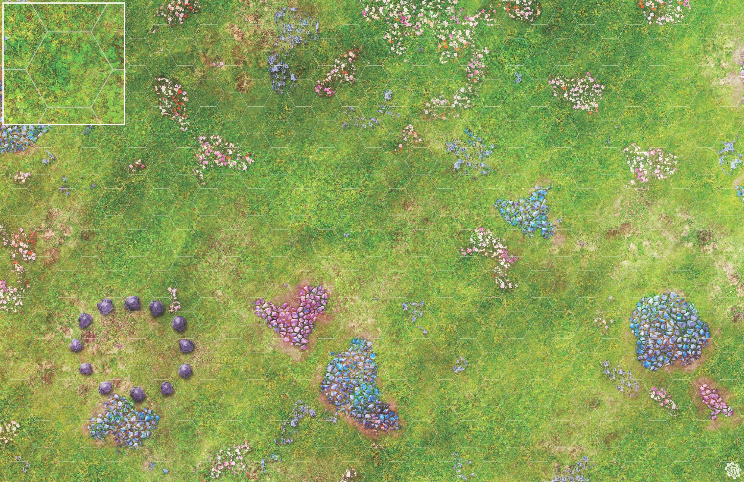 Mats by Mars: Faewild Fields Tabletop Wargaming Play Mat