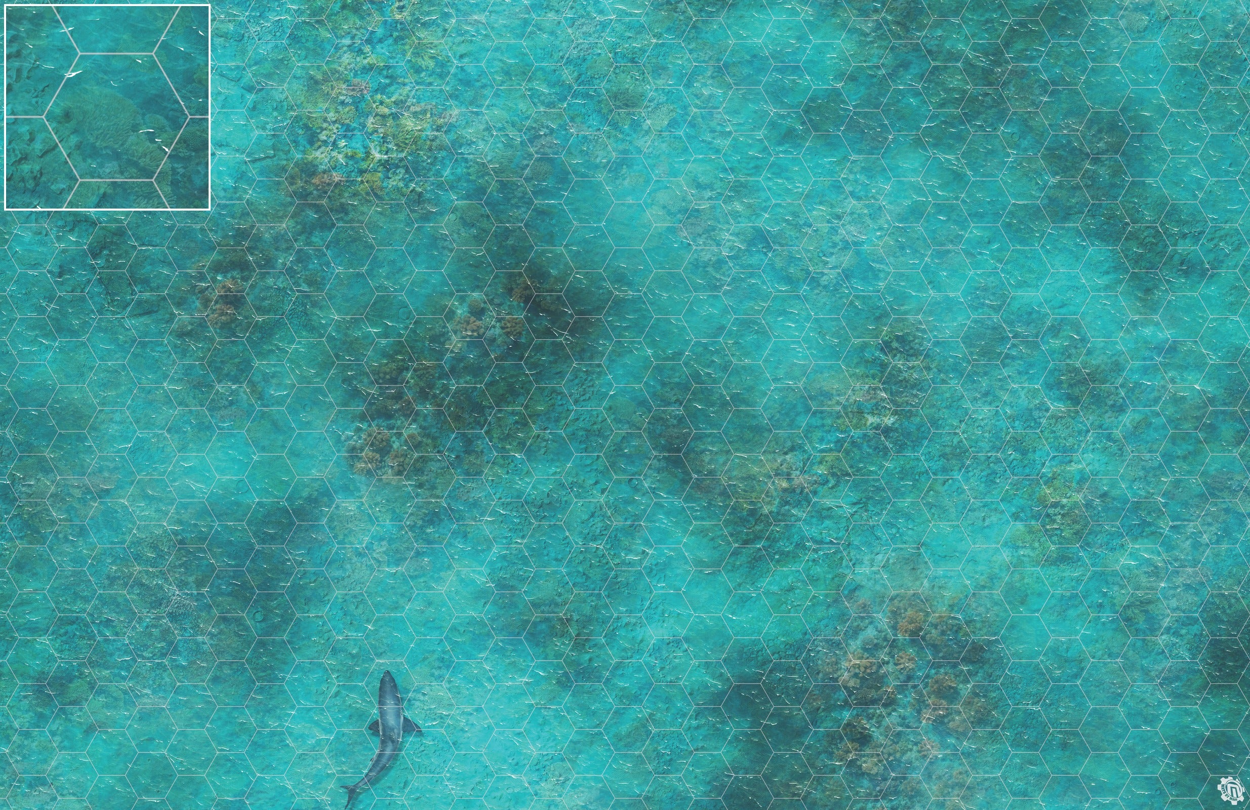 Mats by Mars: Coral Cove Tabletop Wargaming Play Mat