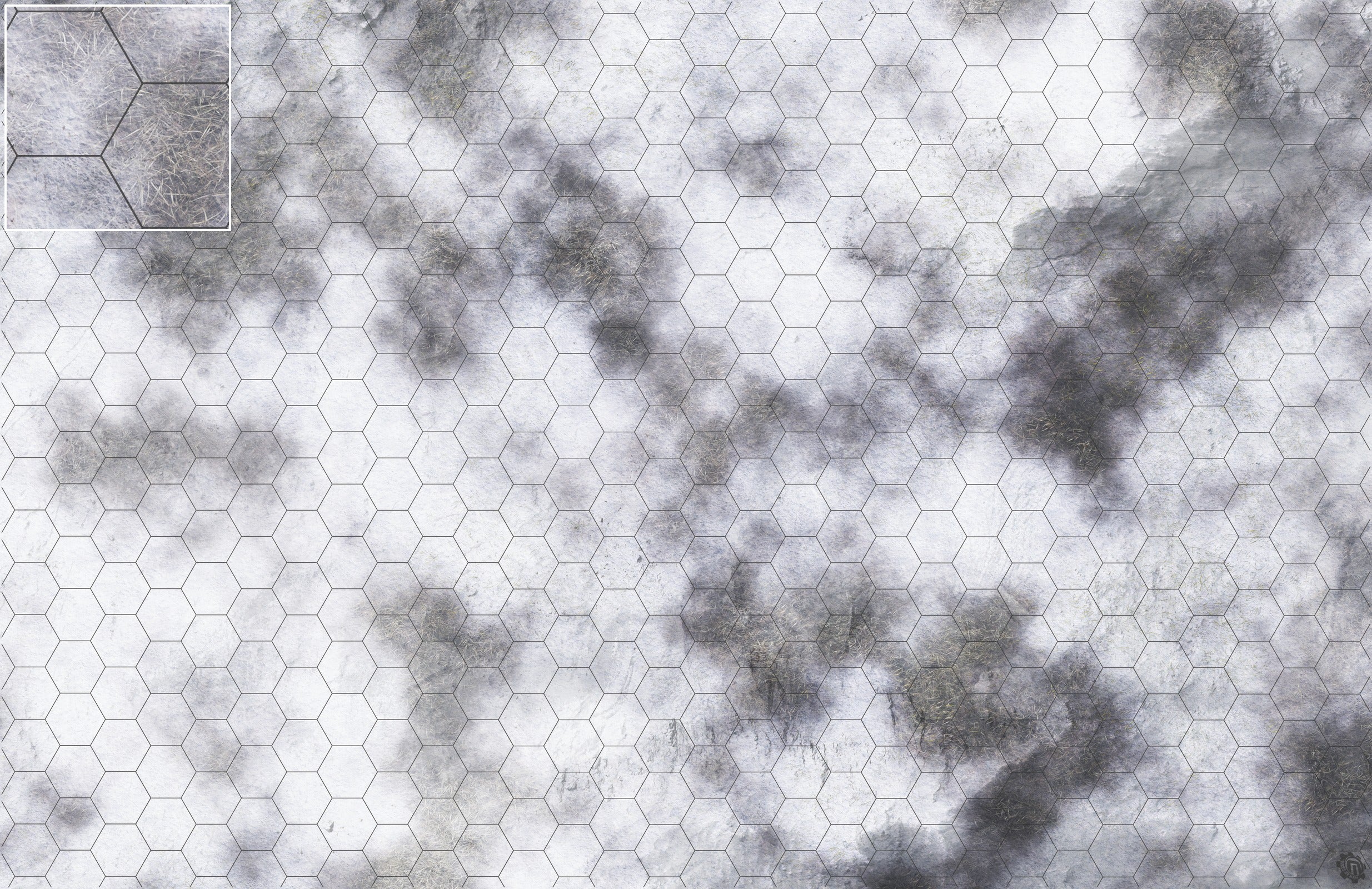 Mats by Mars: Frozen Wasteland Tabletop Wargaming Play Mat