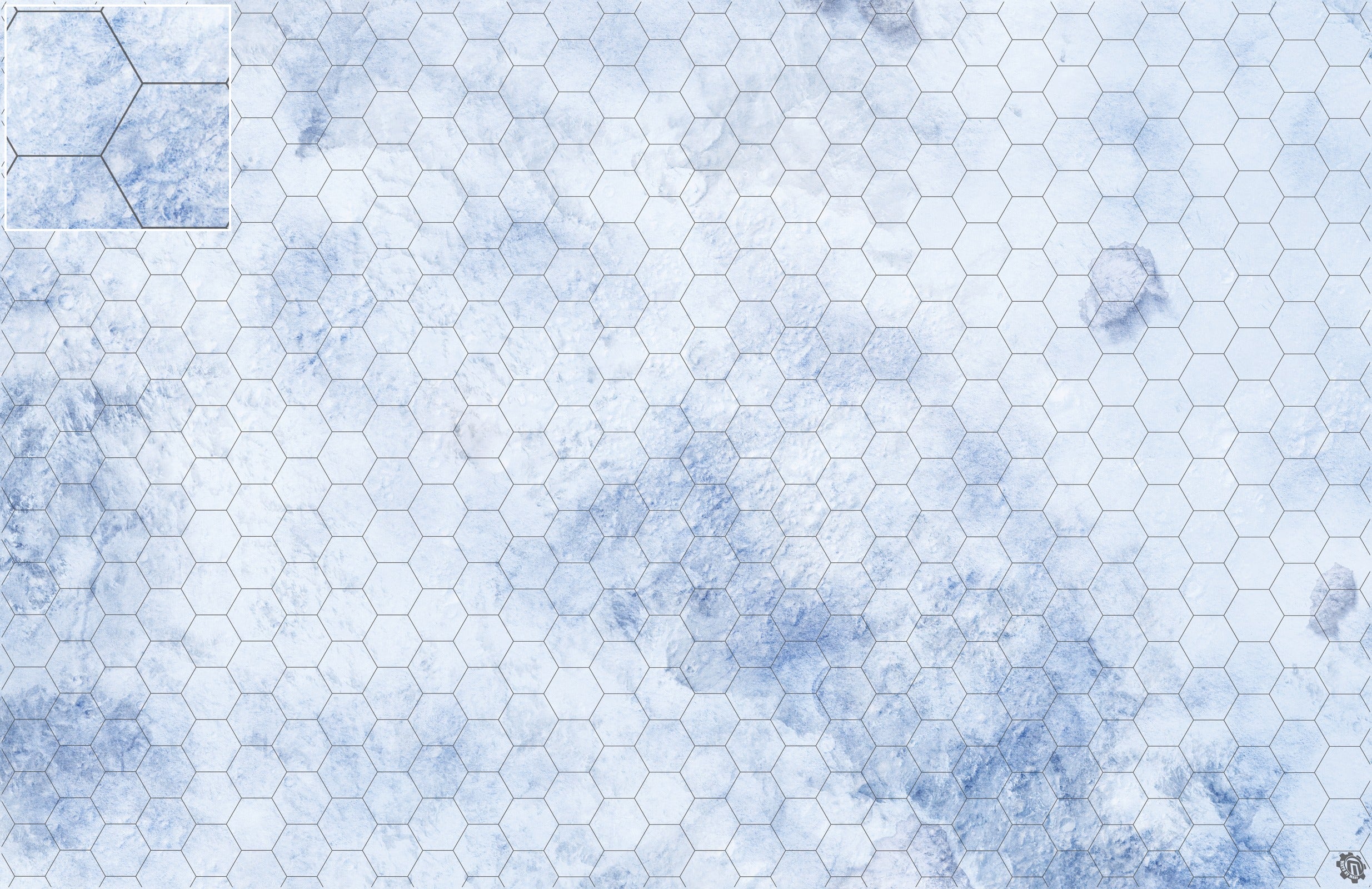 Mats by Mars: Glacial Pass Tabletop Wargaming Play Mat