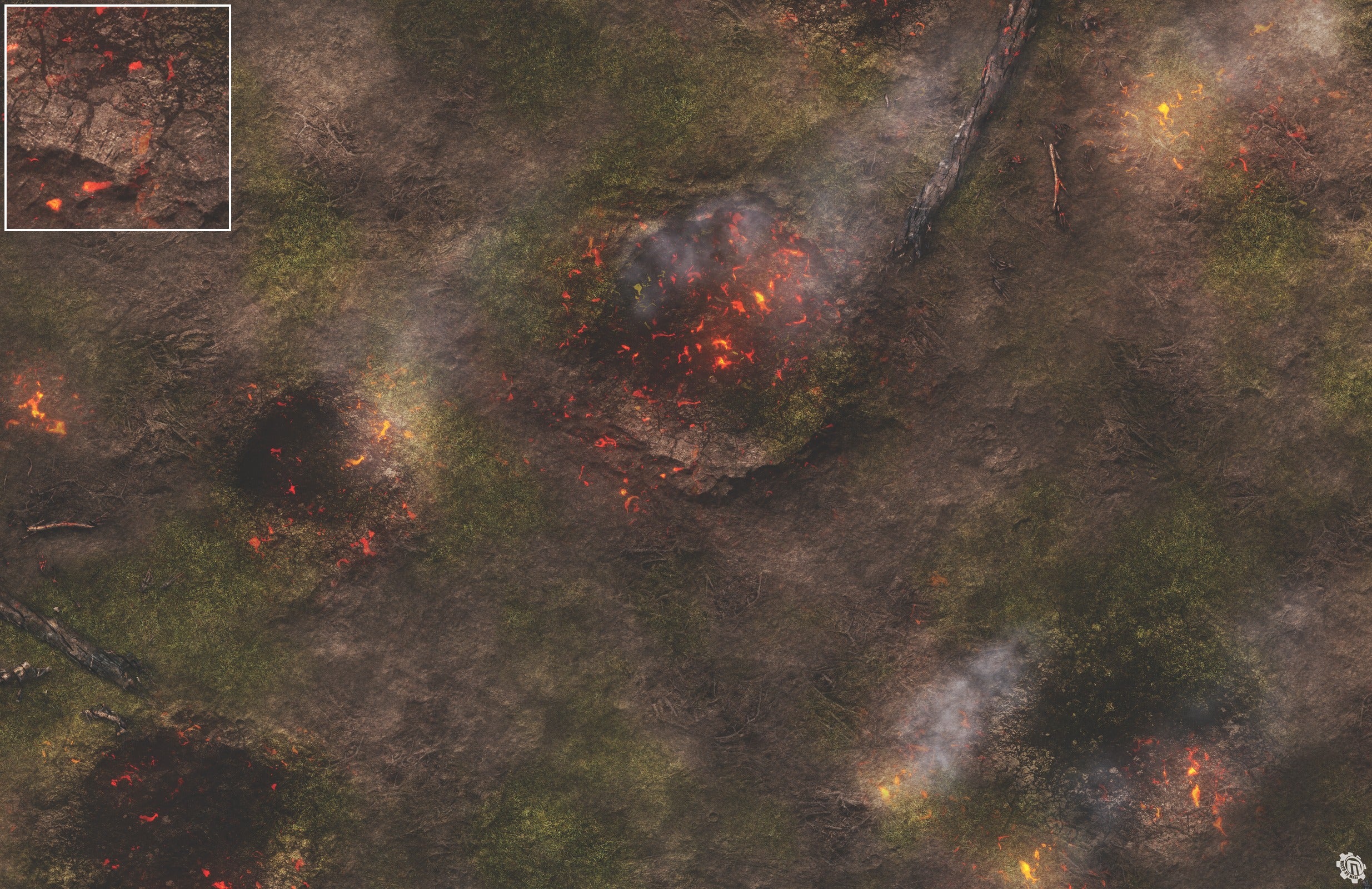 Mats by Mars: Mortar Combat Wargaming Play Mat