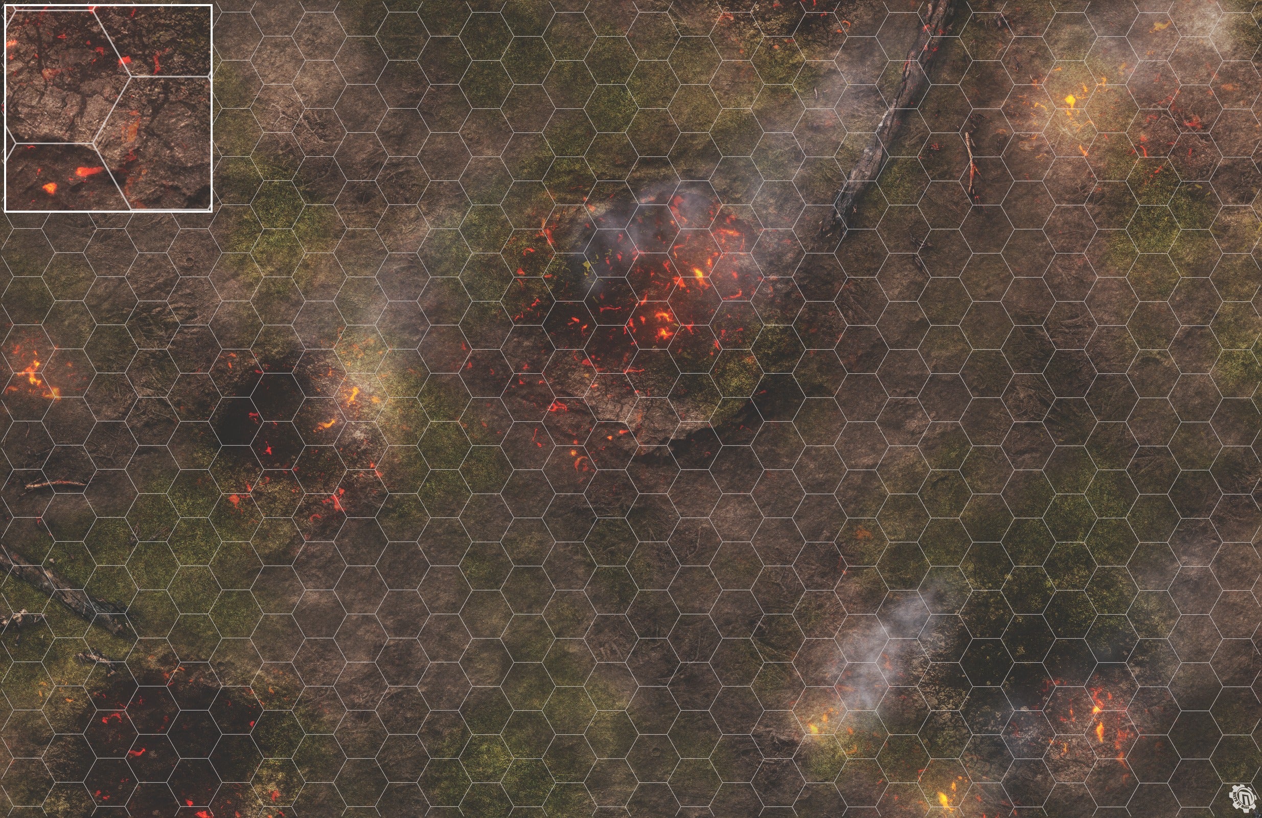 Mats by Mars: Mortar Combat Wargaming Play Mat