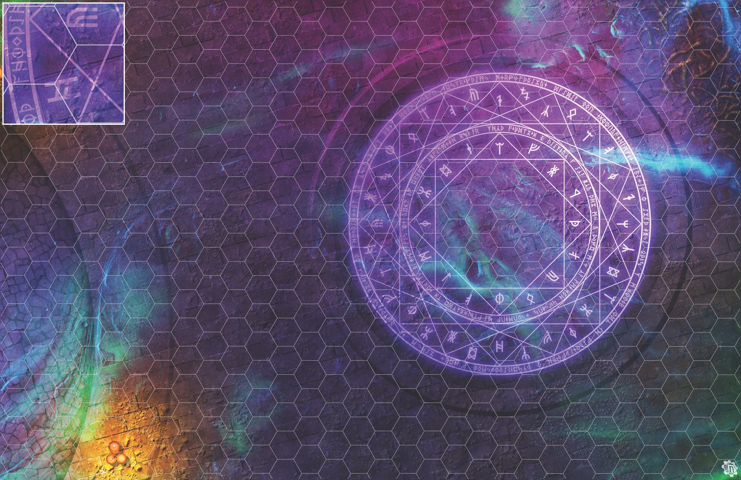 Mats by Mars: Witchlight Warding Wargaming Play Mat