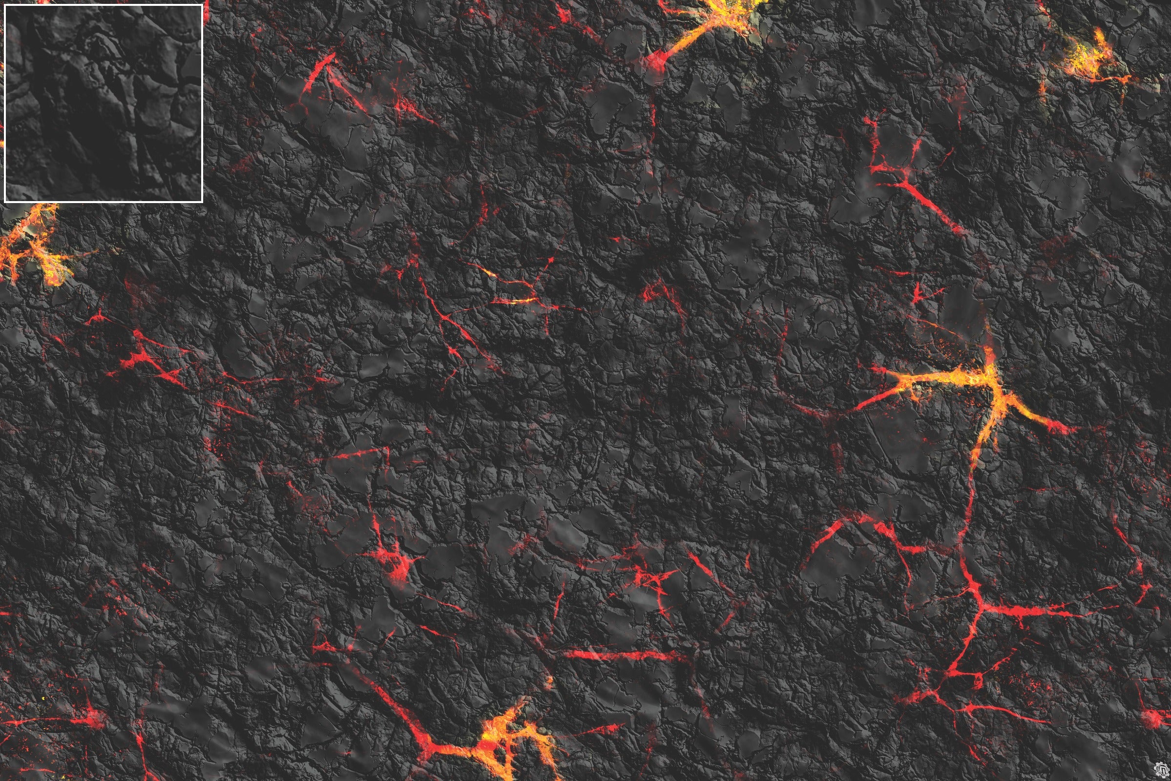 Mats by Mars: Molten Crust Tabletop Wargaming Play Mat
