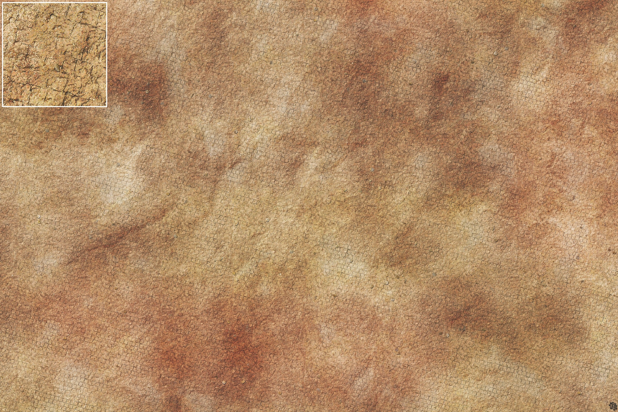 Mats by Mars: Sandy Cobbles Tabletop Wargaming Play Mat