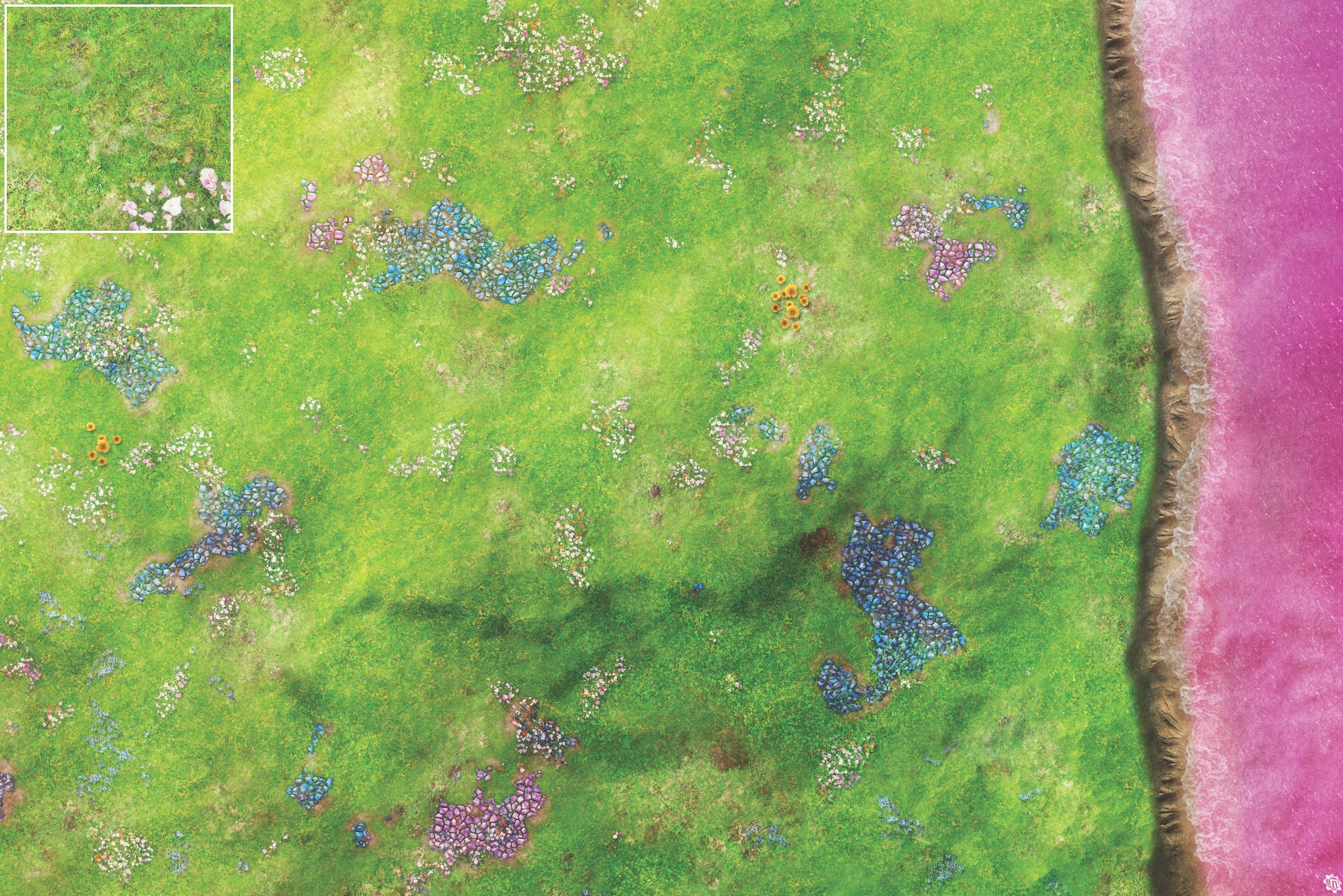 Mats by Mars: Faewild Shore Tabletop Wargaming Play Mat
