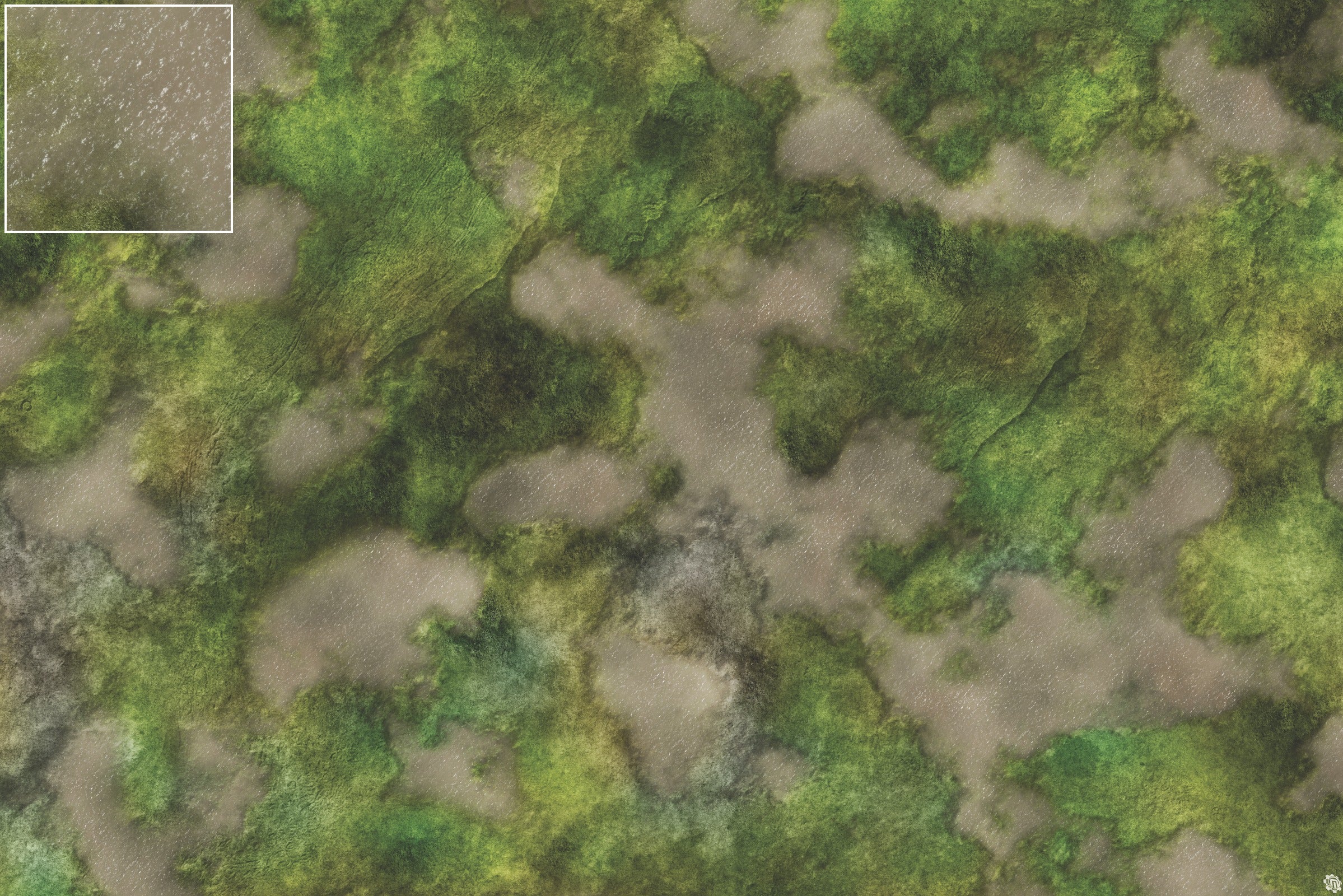 Mats by Mars: Bayou Country Tabletop Wargaming Play Mat
