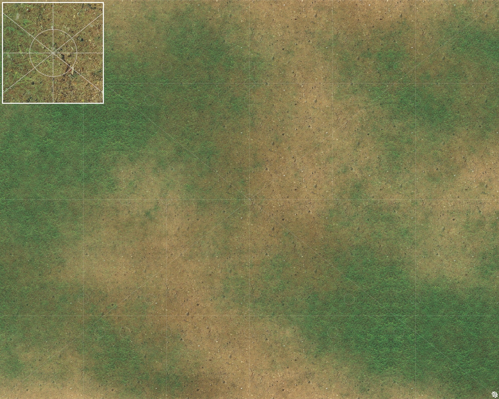 Mats by Mars: Grassy Spring Tabletop Wargaming Play Mat