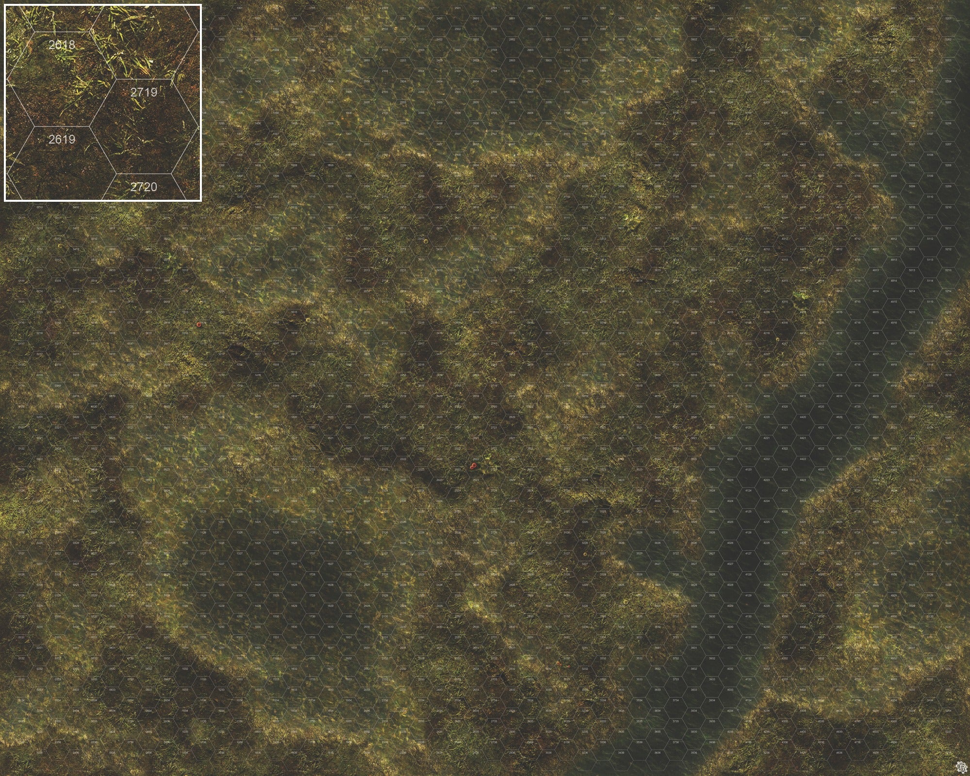 Mats by Mars: Swamplands Tabletop Wargaming Play Mat