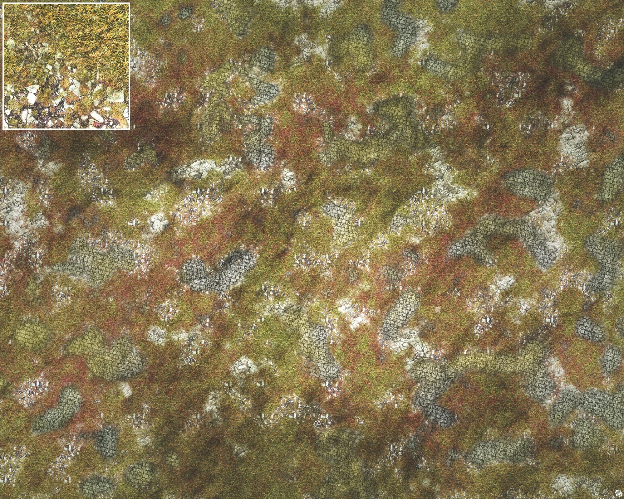 Mats by Mars: Abandoned City Tabletop Wargaming Play Mat