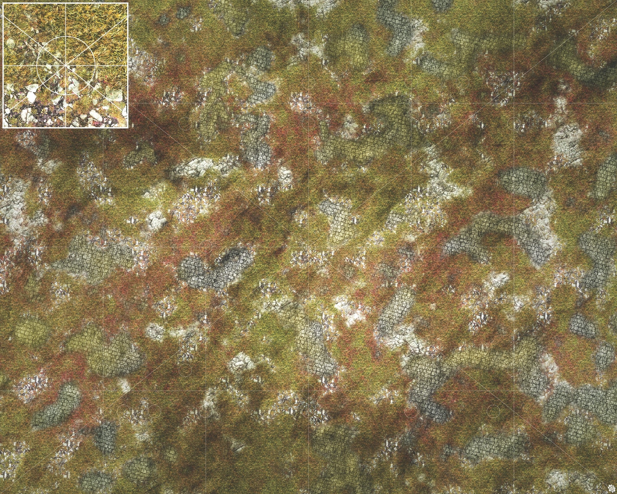 Mats by Mars: Abandoned City Tabletop Wargaming Play Mat