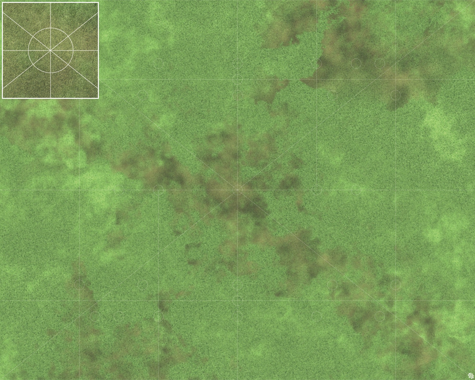 Mats by Mars: Verdant Fields Tabletop Wargaming Play Mat