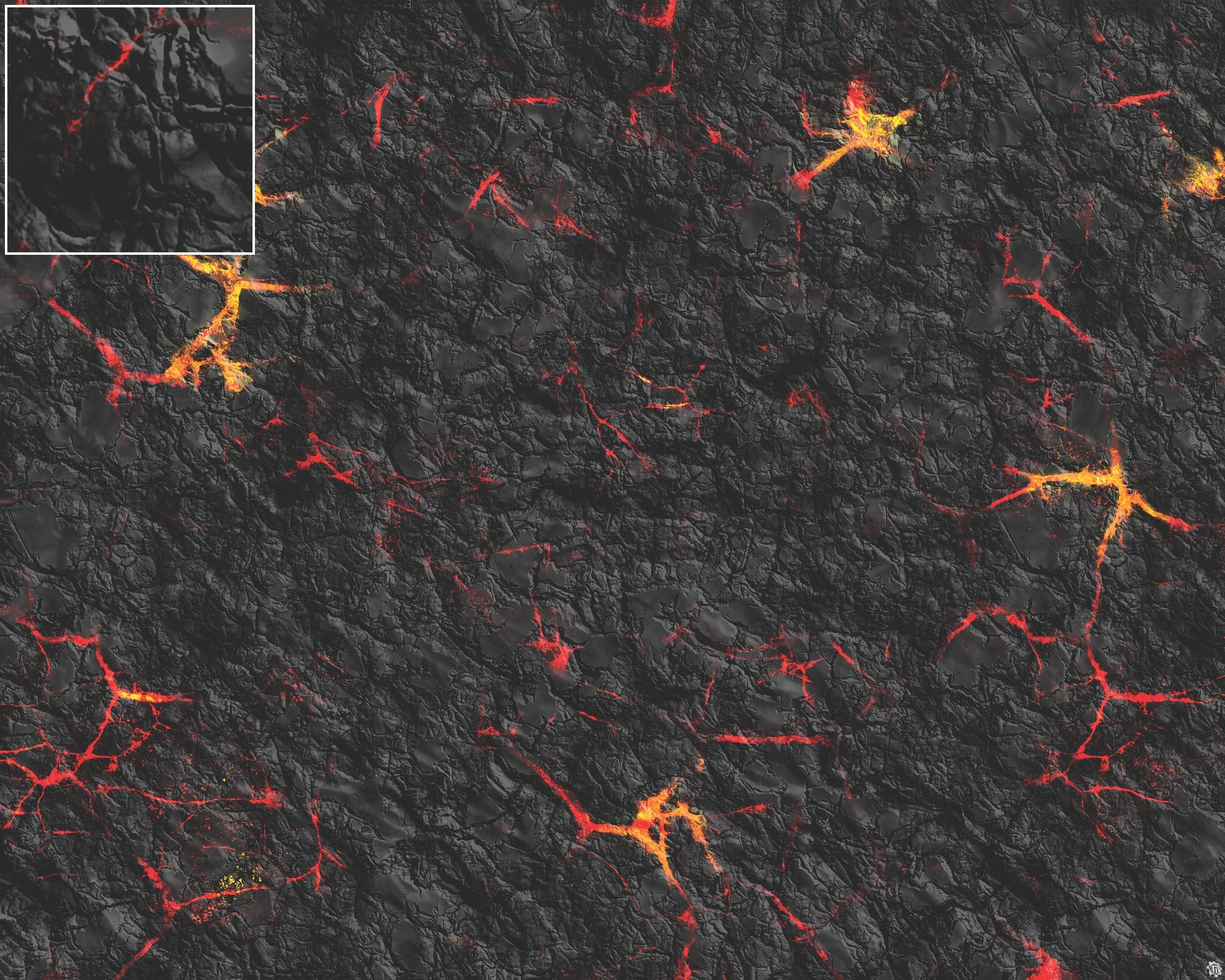 Mats by Mars: Molten Crust Tabletop Wargaming Play Mat