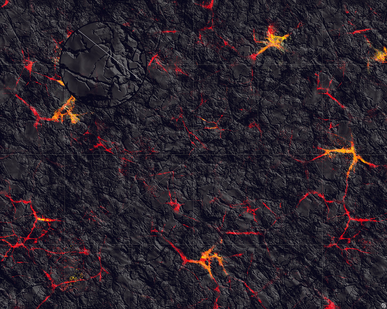 Mats by Mars: Molten Crust Tabletop Wargaming Play Mat