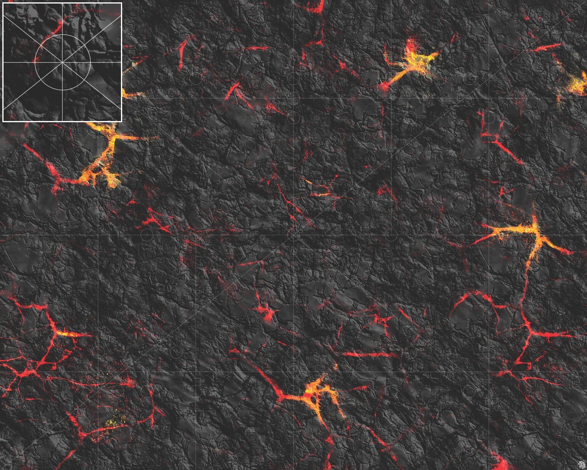 Mats by Mars: Molten Crust Tabletop Wargaming Play Mat