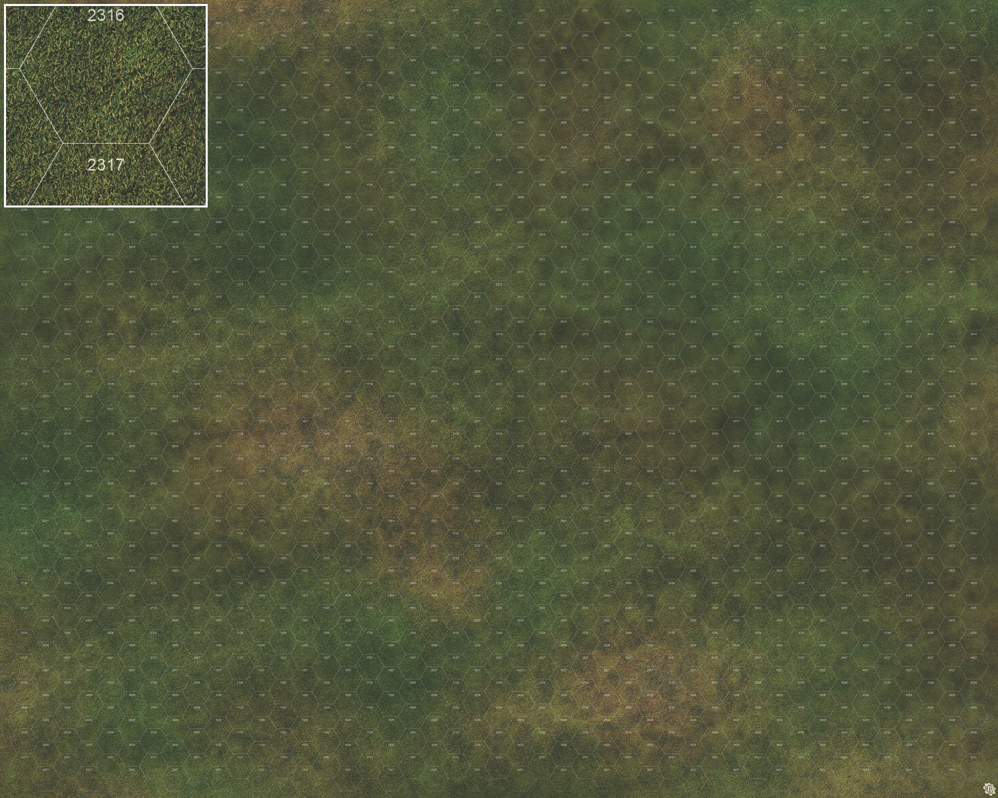 Mats by Mars: Green Meadow Tabletop Wargaming Play Mat