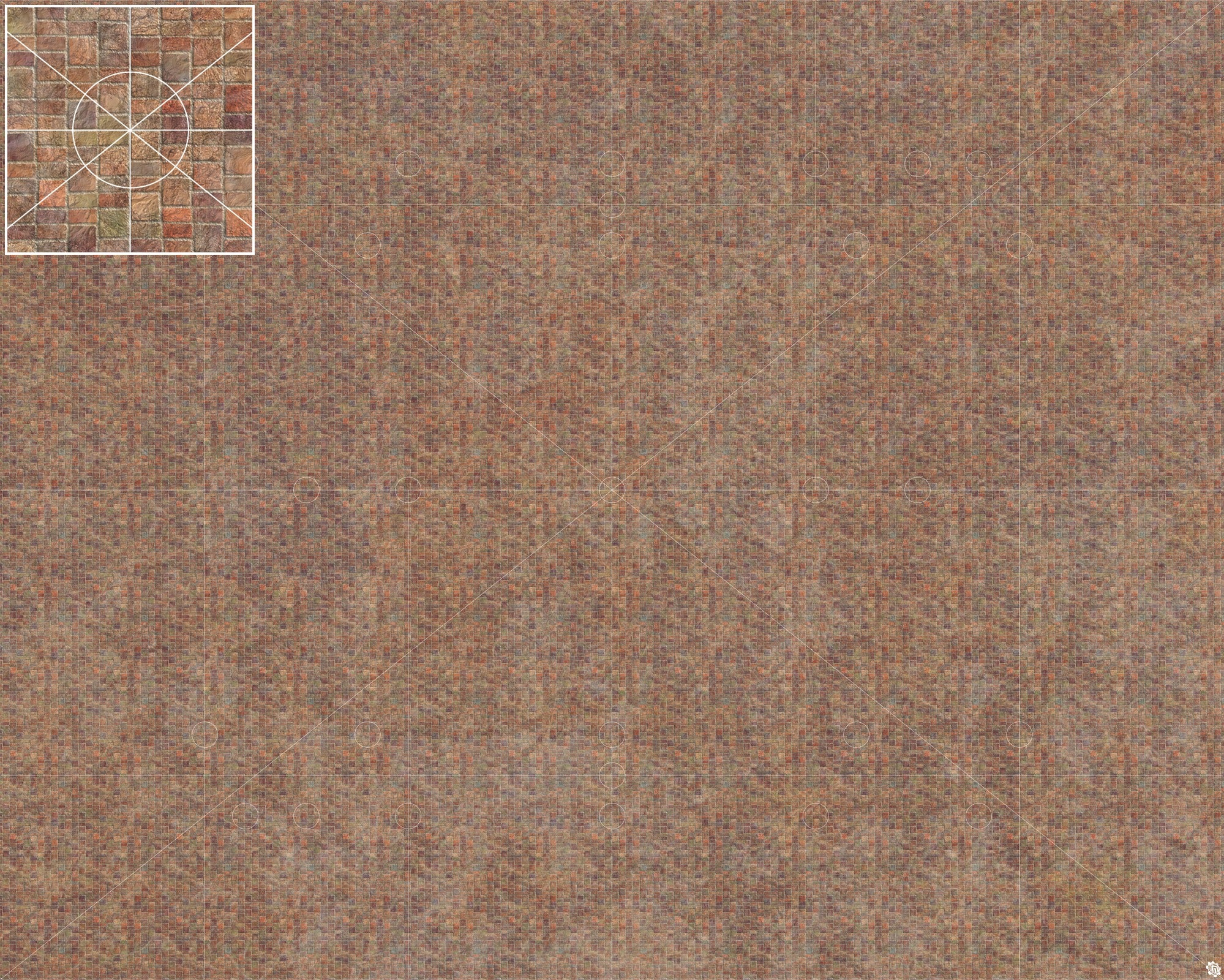 Mats by Mars: Sett in Stone (Red) Tabletop Wargaming Play Mat