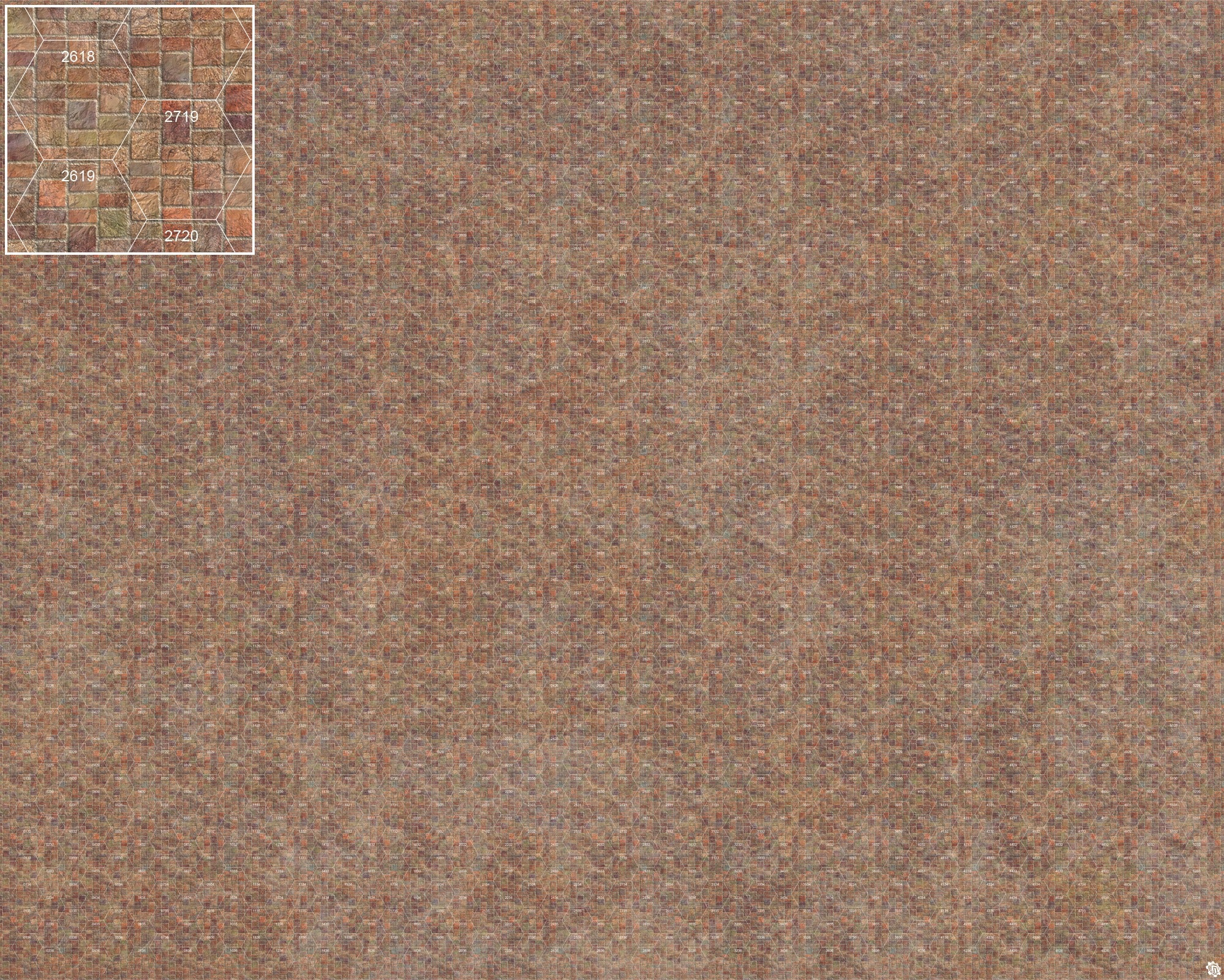 Mats by Mars: Sett in Stone (Red) Tabletop Wargaming Play Mat