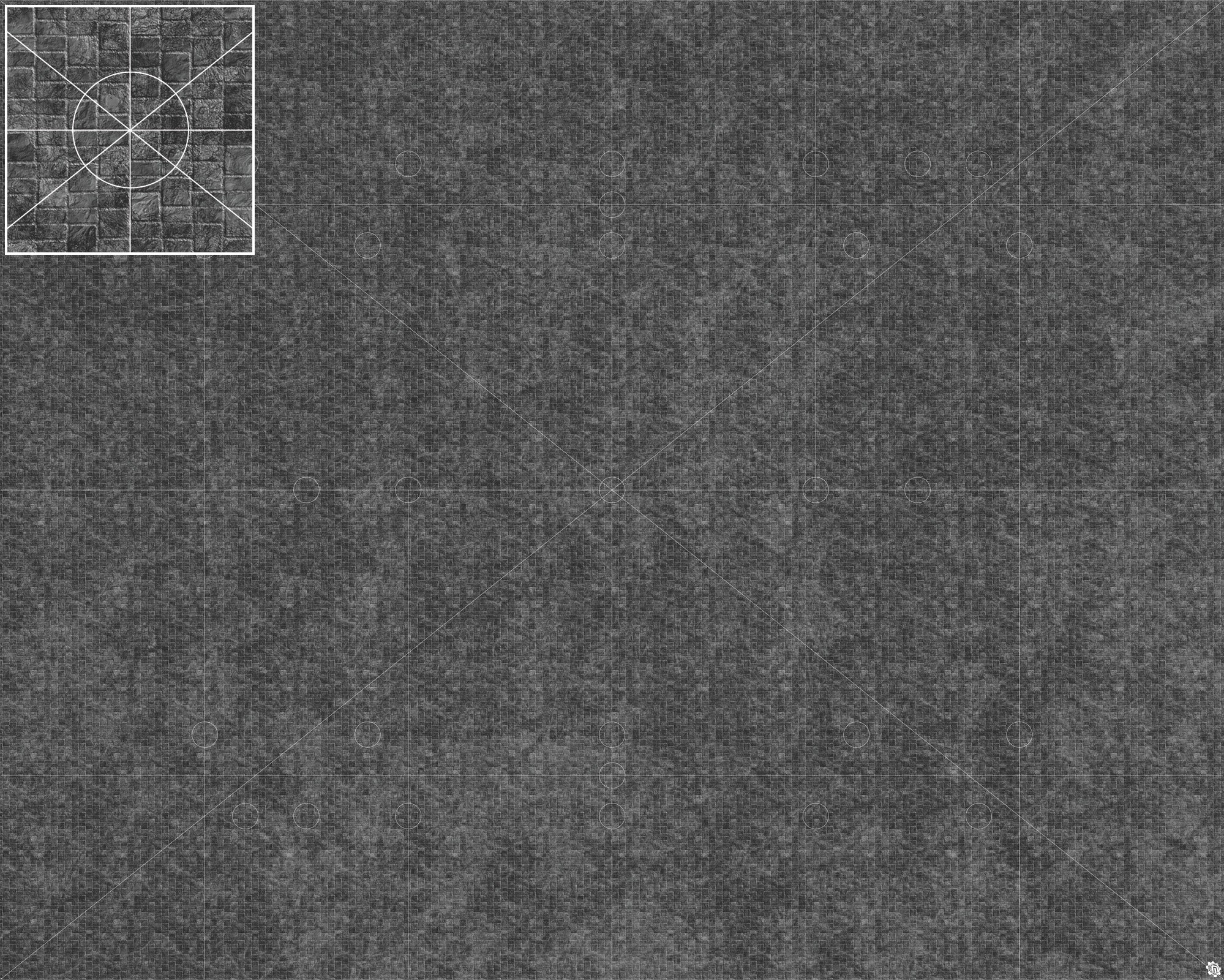 Mats by Mars: Sett in Stone (Grey) Tabletop Wargaming Play Mat