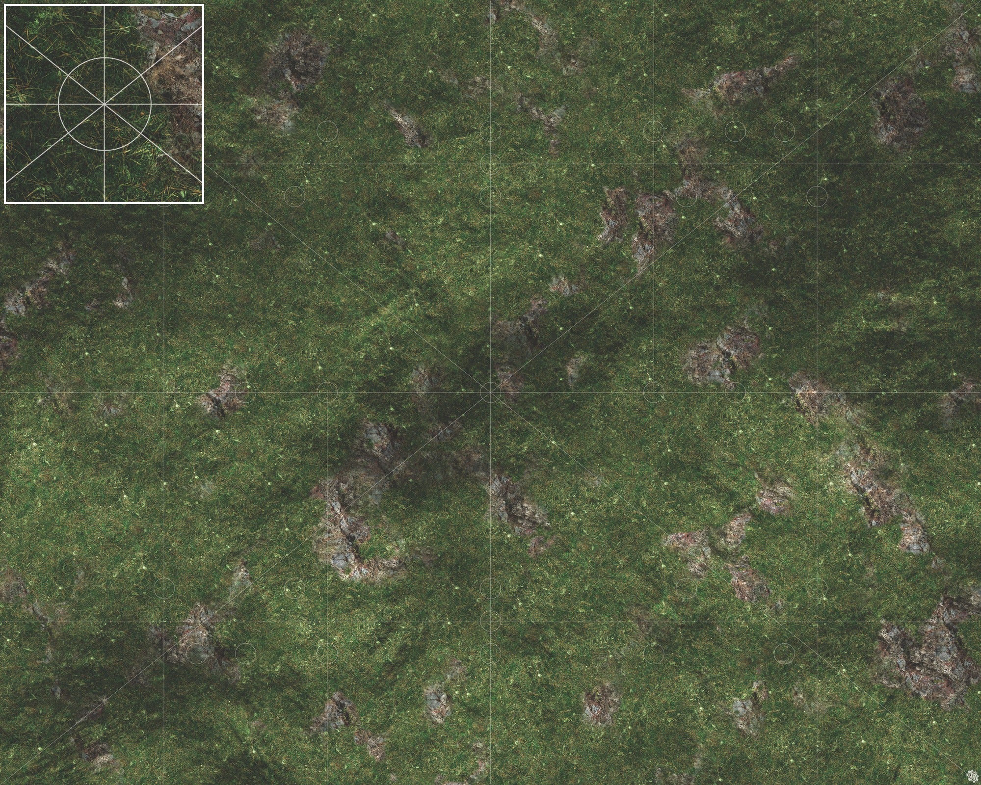 Mats by Mars: Green Hills Tabletop Wargaming Play Mat