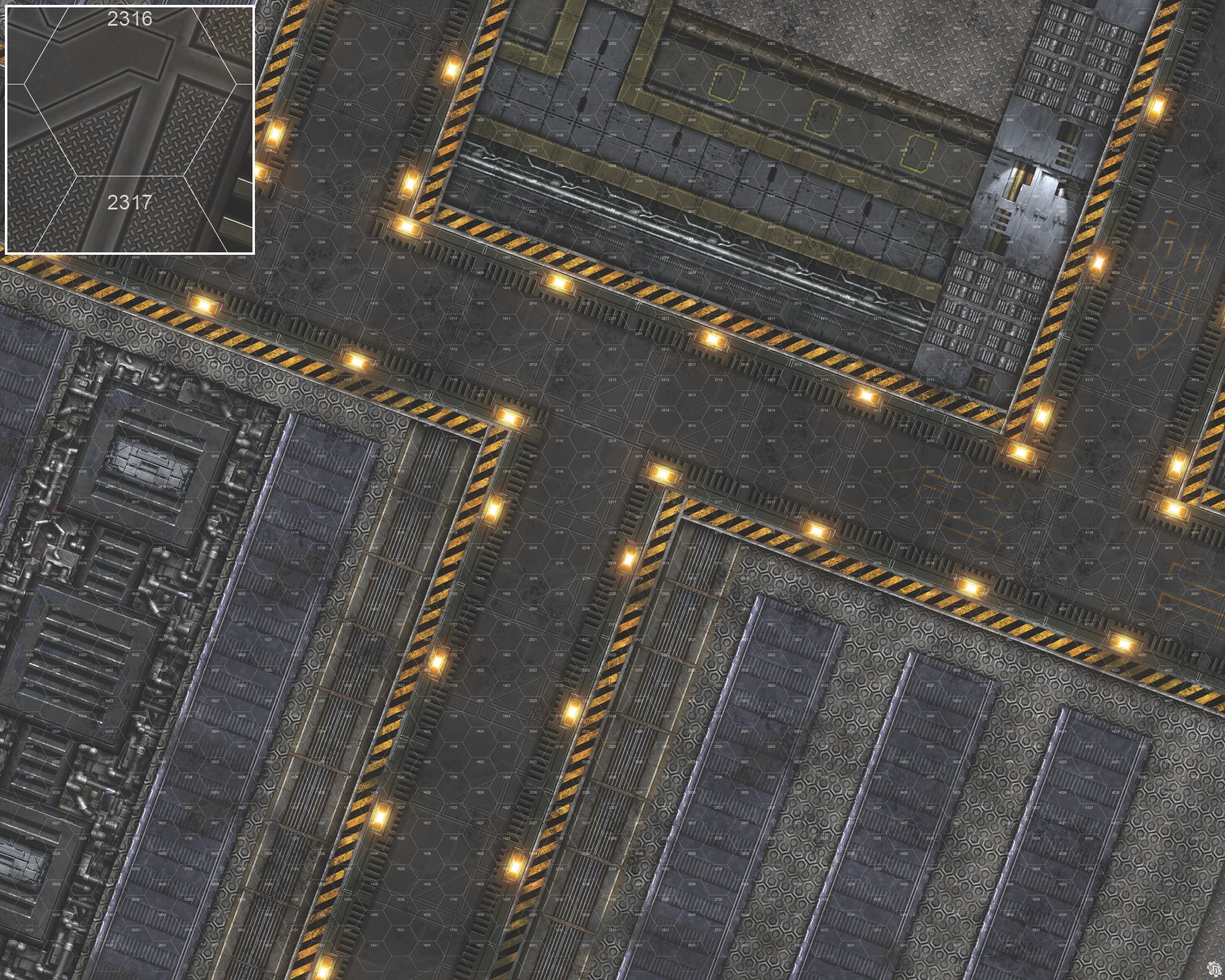 Mats by Mars: Factory Floor Tabletop Wargaming Play Mat