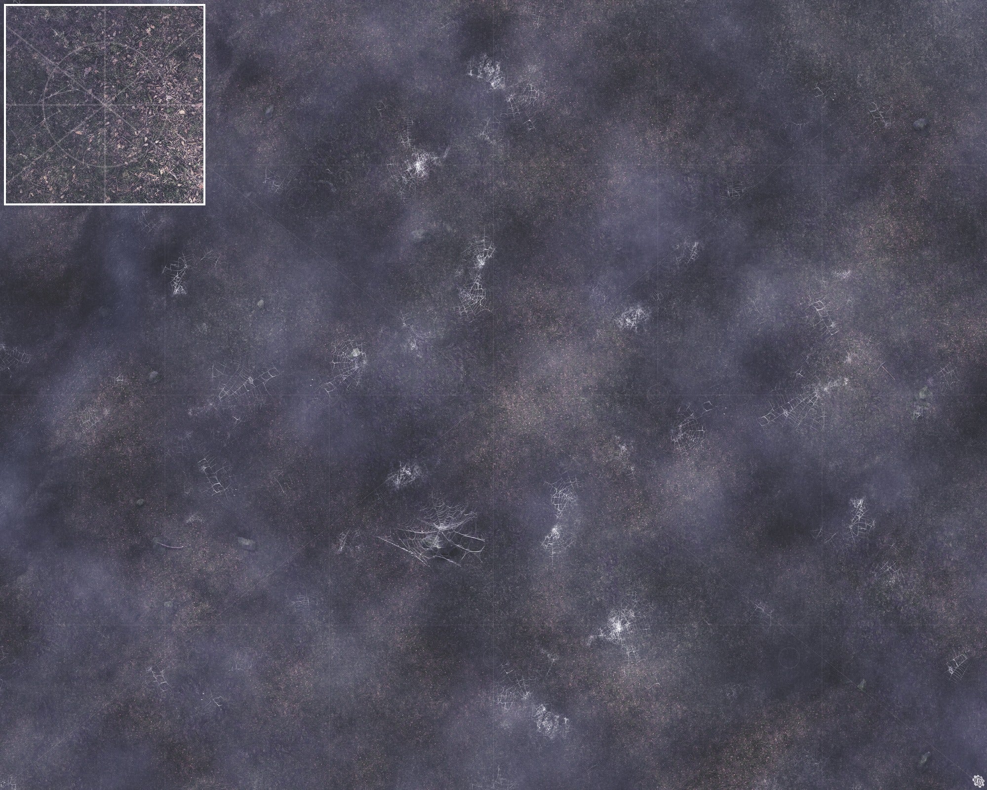Mats by Mars: Moonlight Cobwebs Tabletop Wargaming Play Mat
